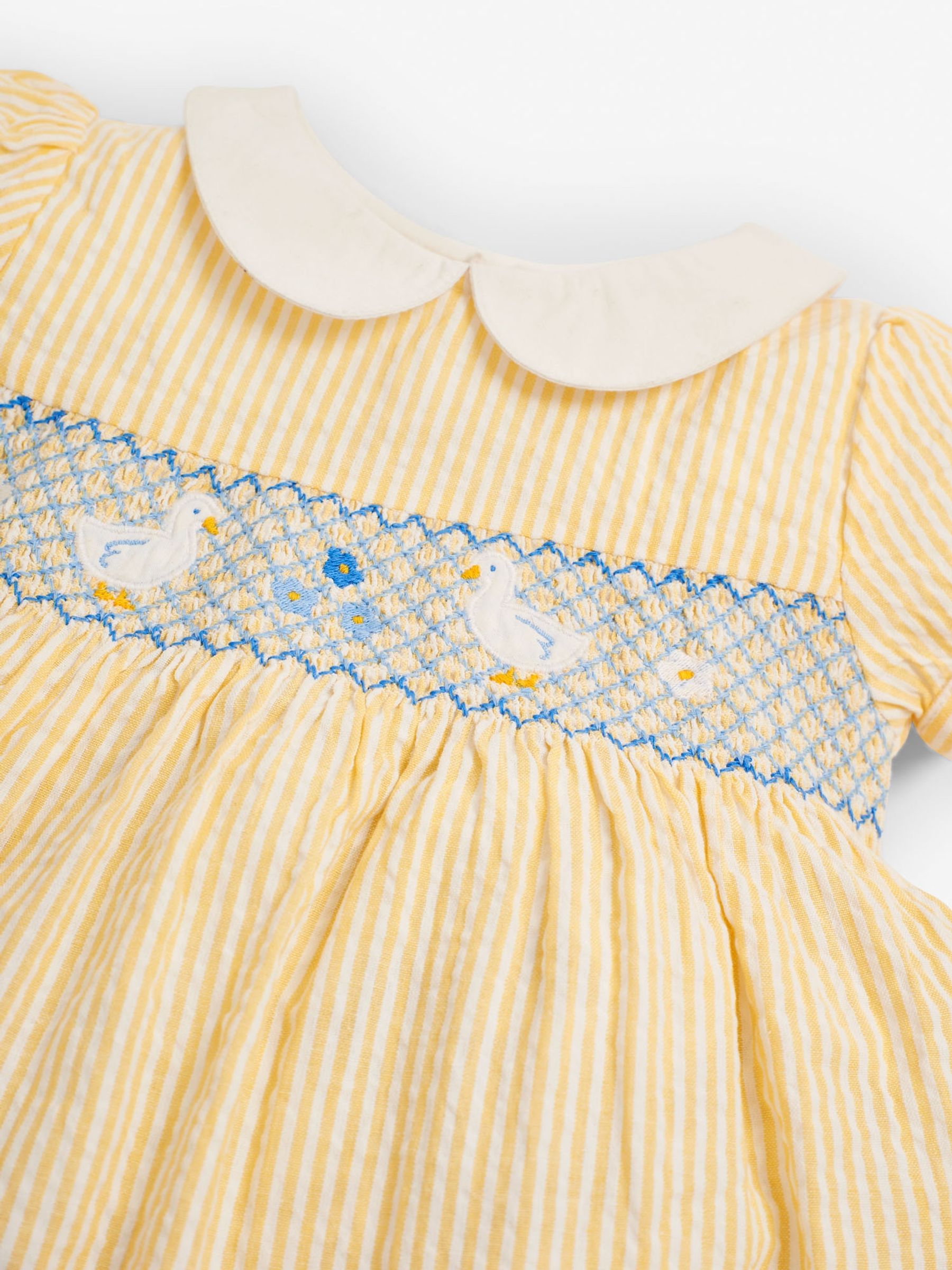 Yellow Girls' Yellow Duck Smocked Dress - Image 3 of 6