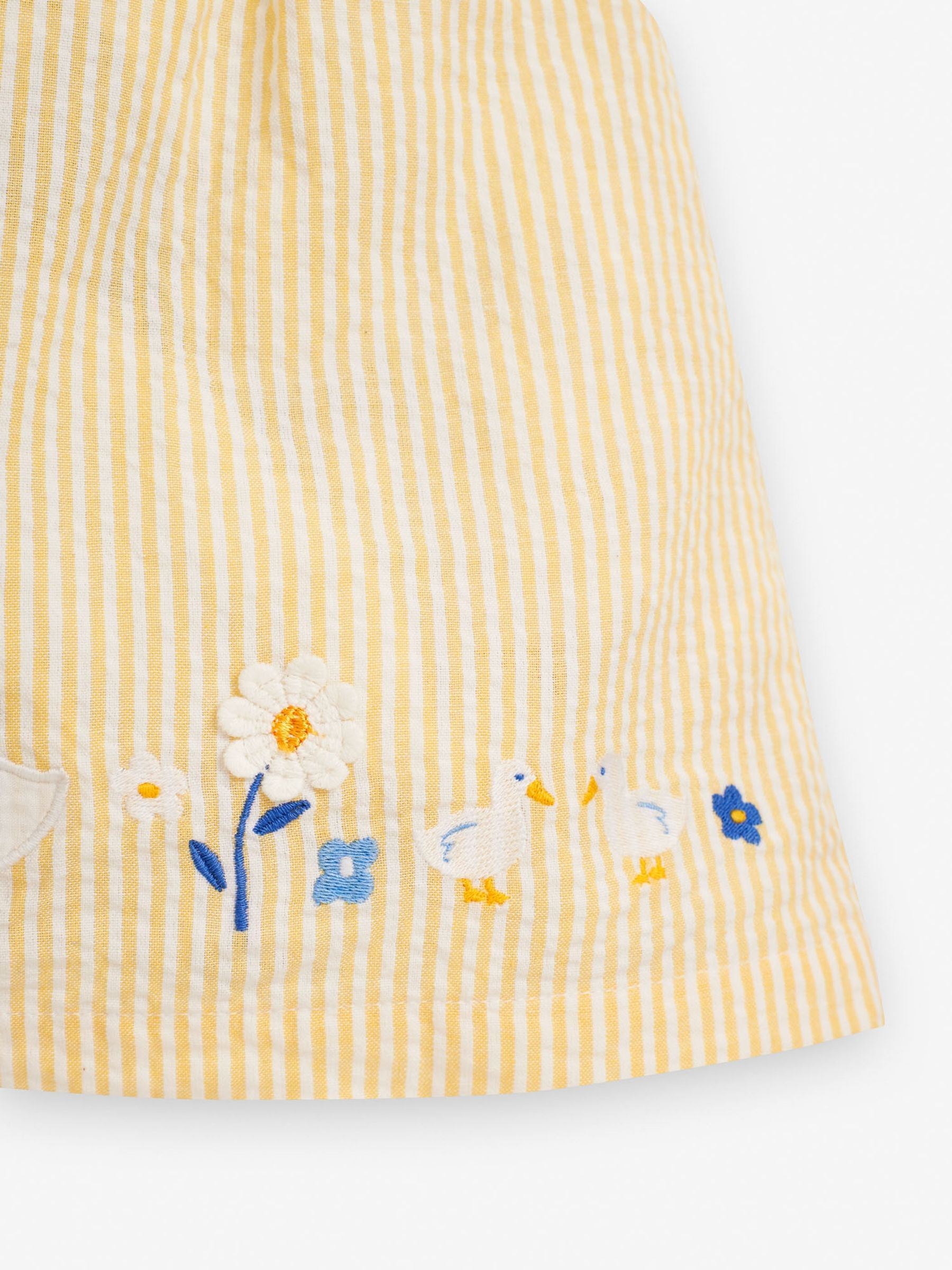Yellow Girls' Yellow Duck Smocked Dress - Image 4 of 6