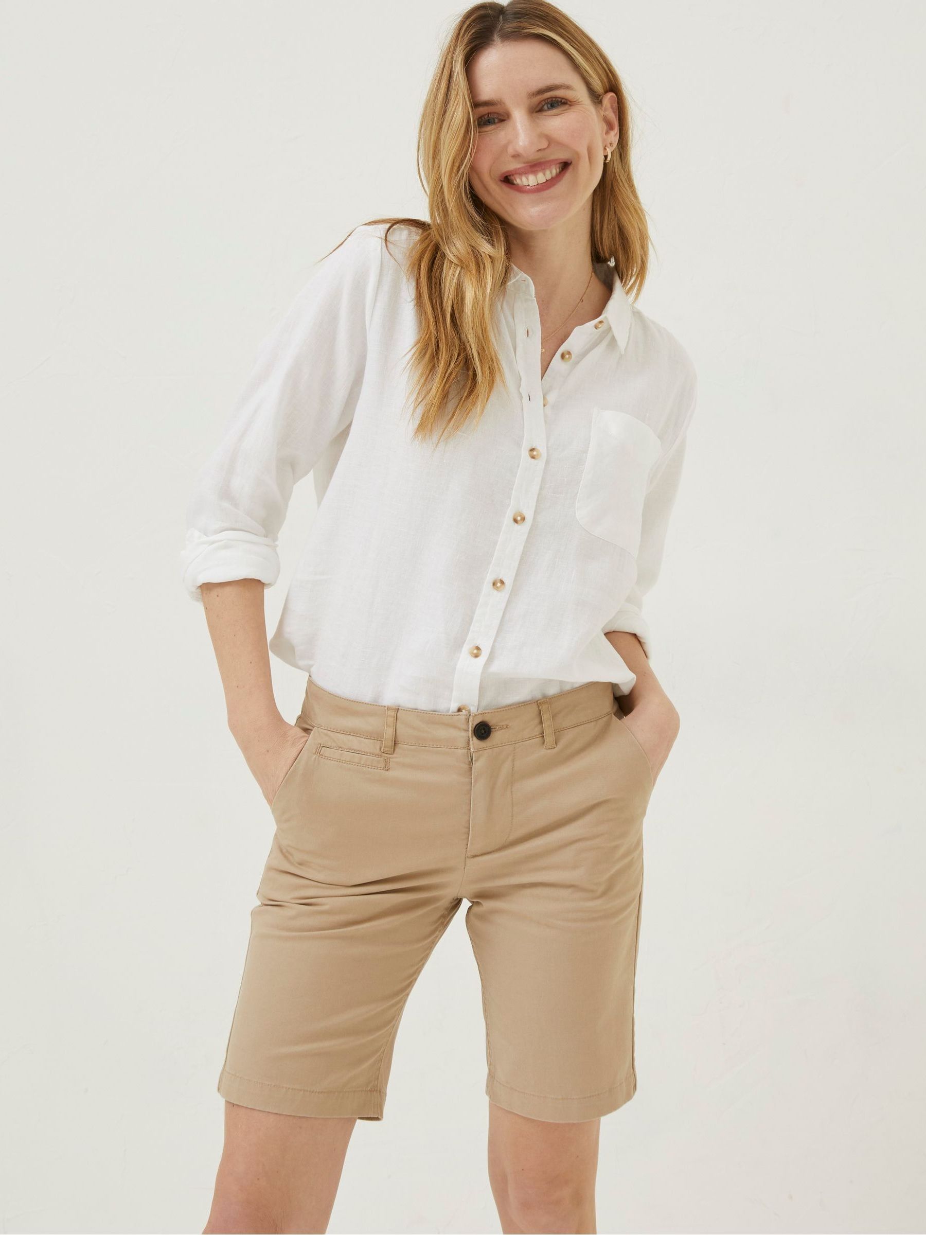 Natural Falmouth Bermuda Chino Shorts - Image 3 of 5