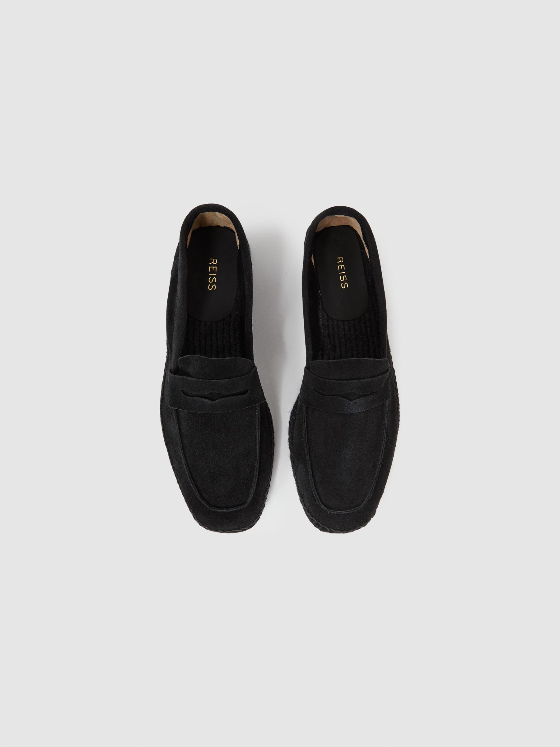 Suede Summer Shoes in Black - Image 3 of 5