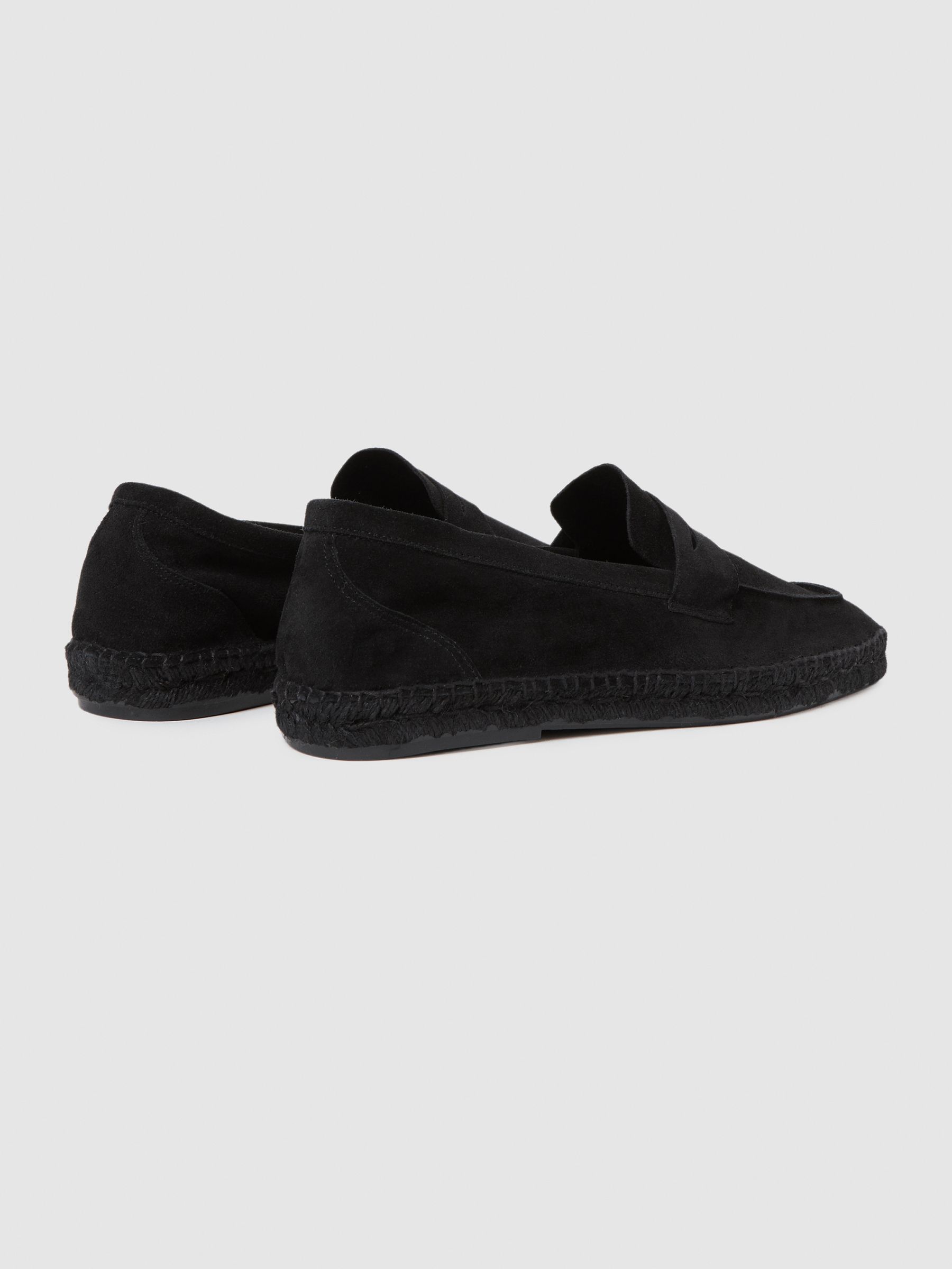 Suede Summer Shoes in Black - Image 4 of 5