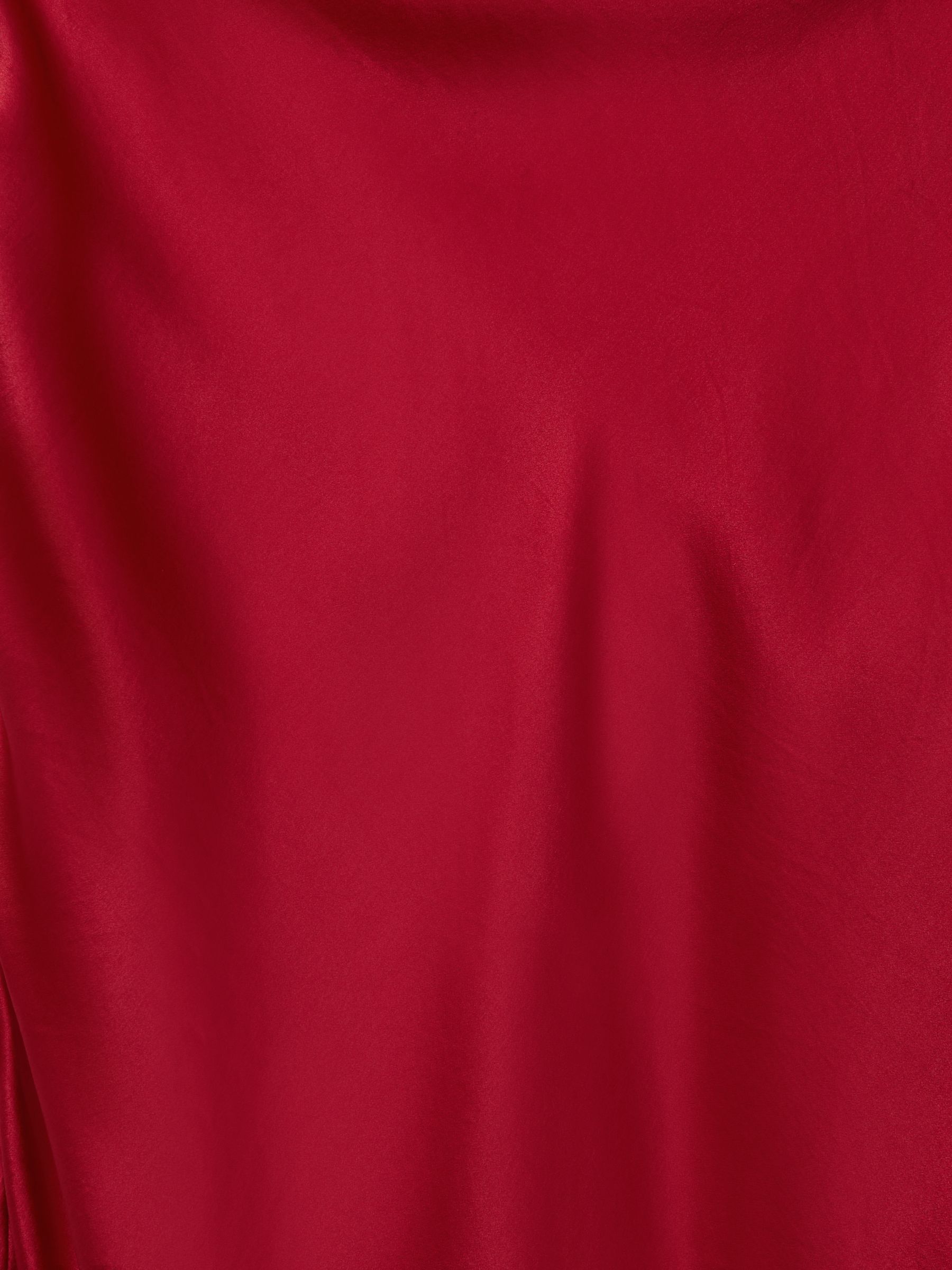 Radhika Deep Red Savannah Morrow Peace Silk Chain Detail Maxi Dress - Image 5 of 5