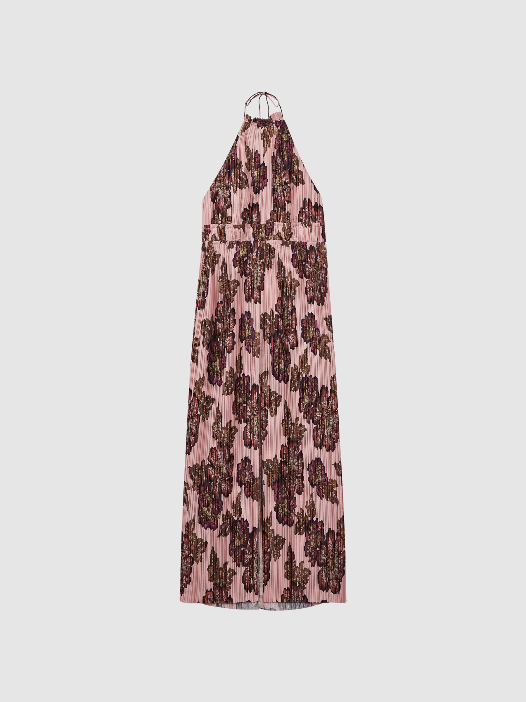 Significant Other Pleated Maxi Dress in Rose Print - Image 2 of 6
