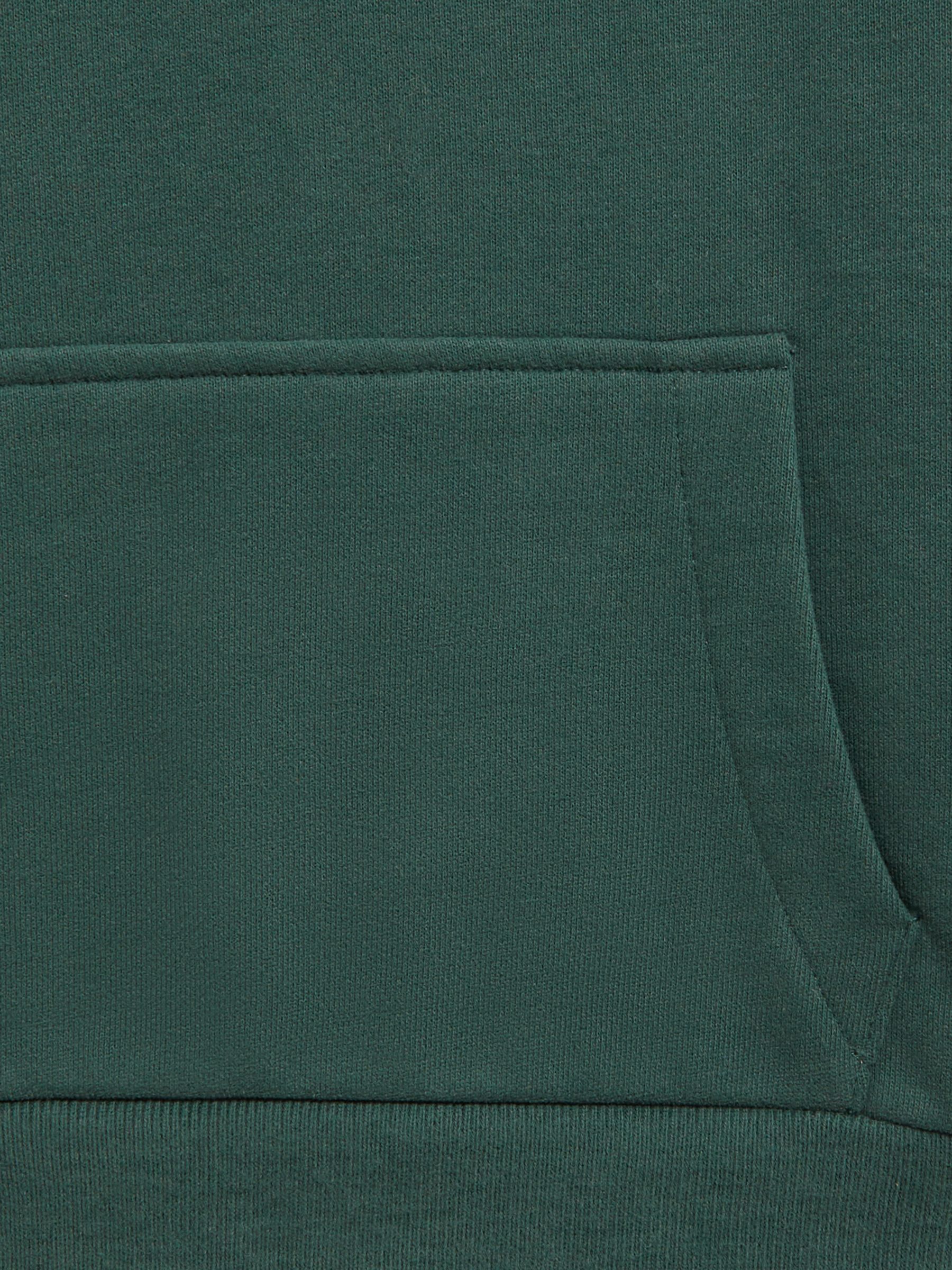 Oversized Cotton Jersey Hoodie in Midnight Green - Image 7 of 7