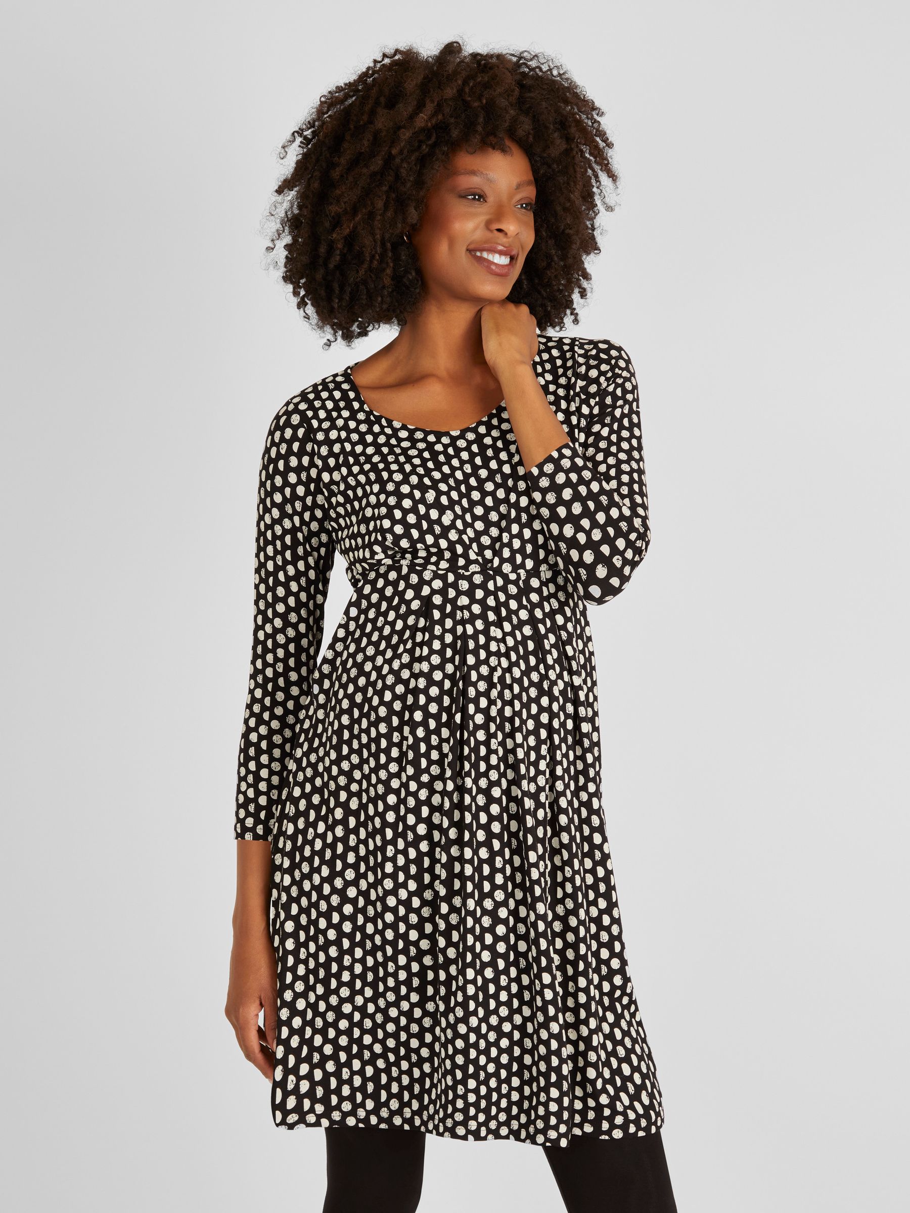 Black Spot Maternity & Nursing Tunic Dress - Image 1 of 5