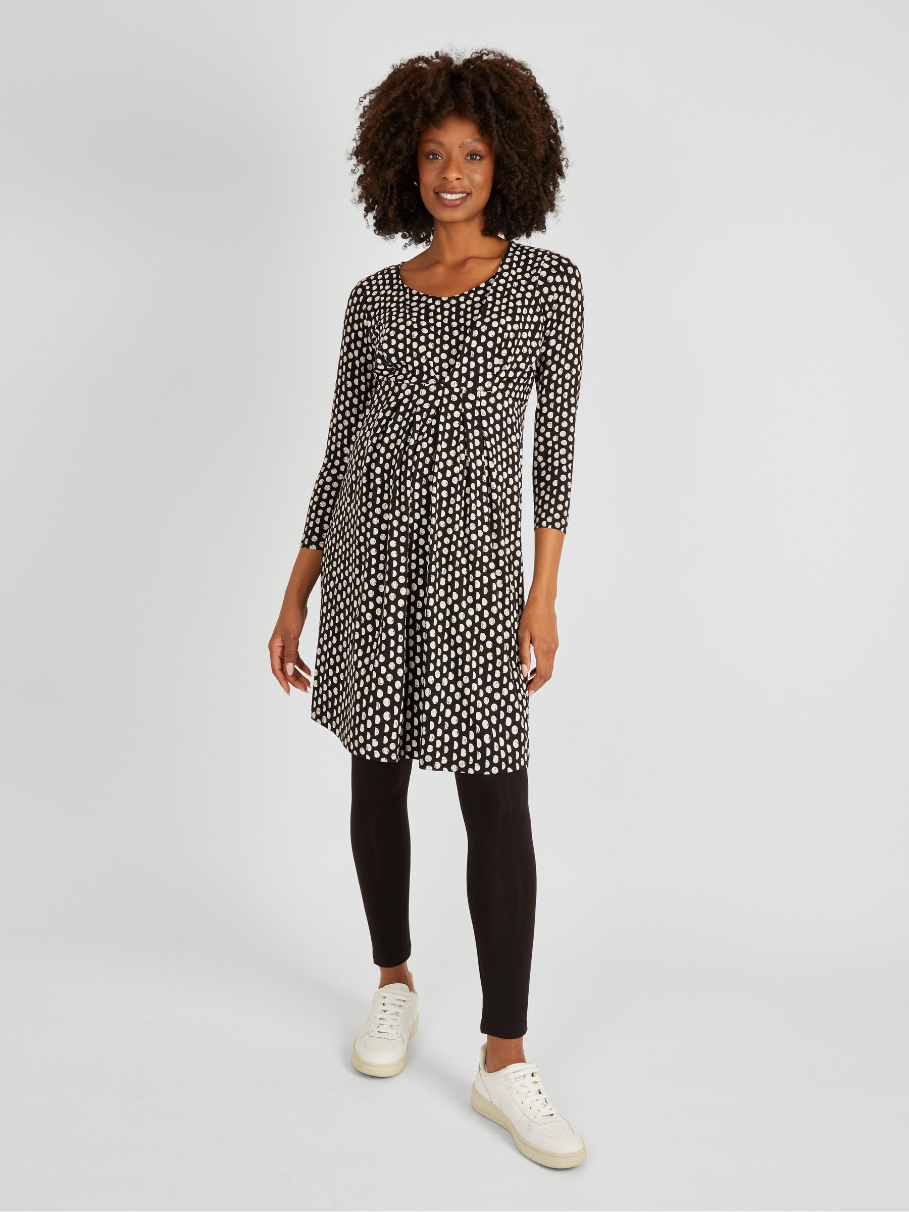 Black Spot Maternity & Nursing Tunic Dress - Image 2 of 5