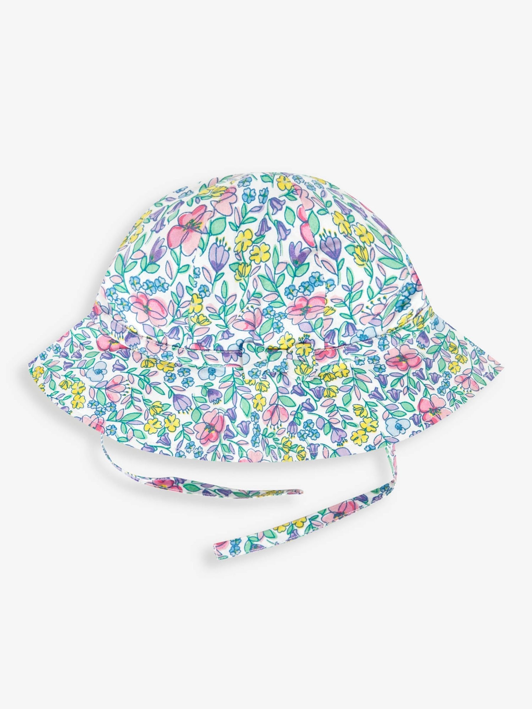 Pink Meadow Floral Print Floppy Sun Hat - Image 1 of 2