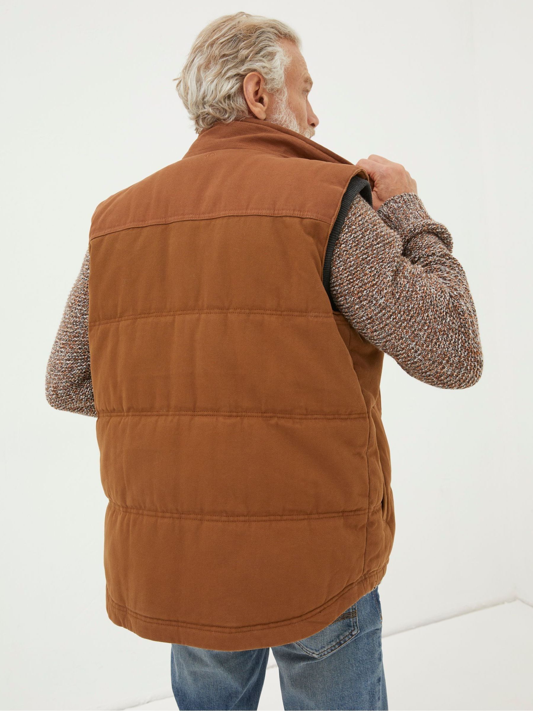 Brown Canvas Gilet - Image 2 of 7