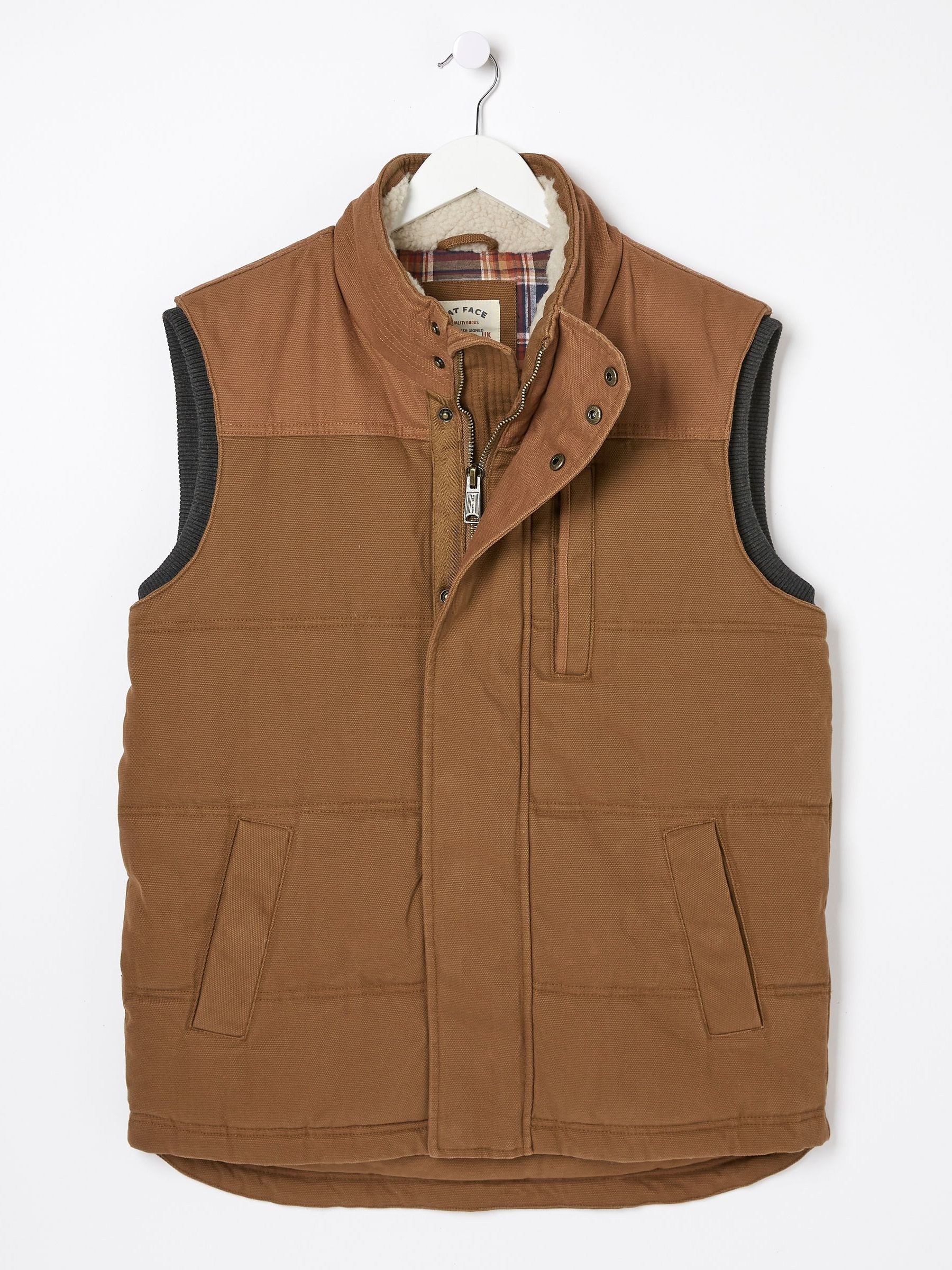 Brown Canvas Gilet - Image 7 of 7