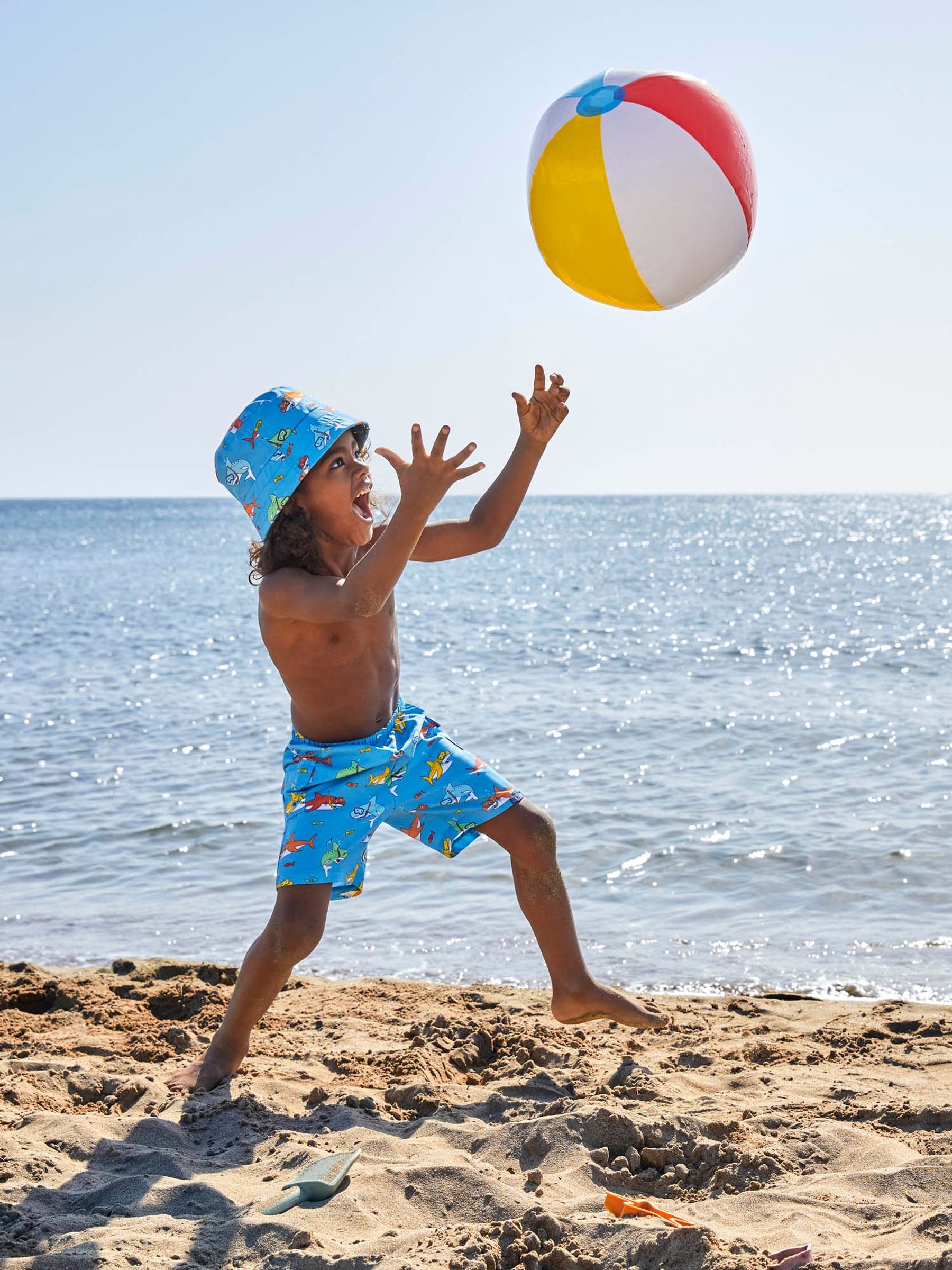 Blue Shark No Nappy Swim Shorts - Image 3 of 5