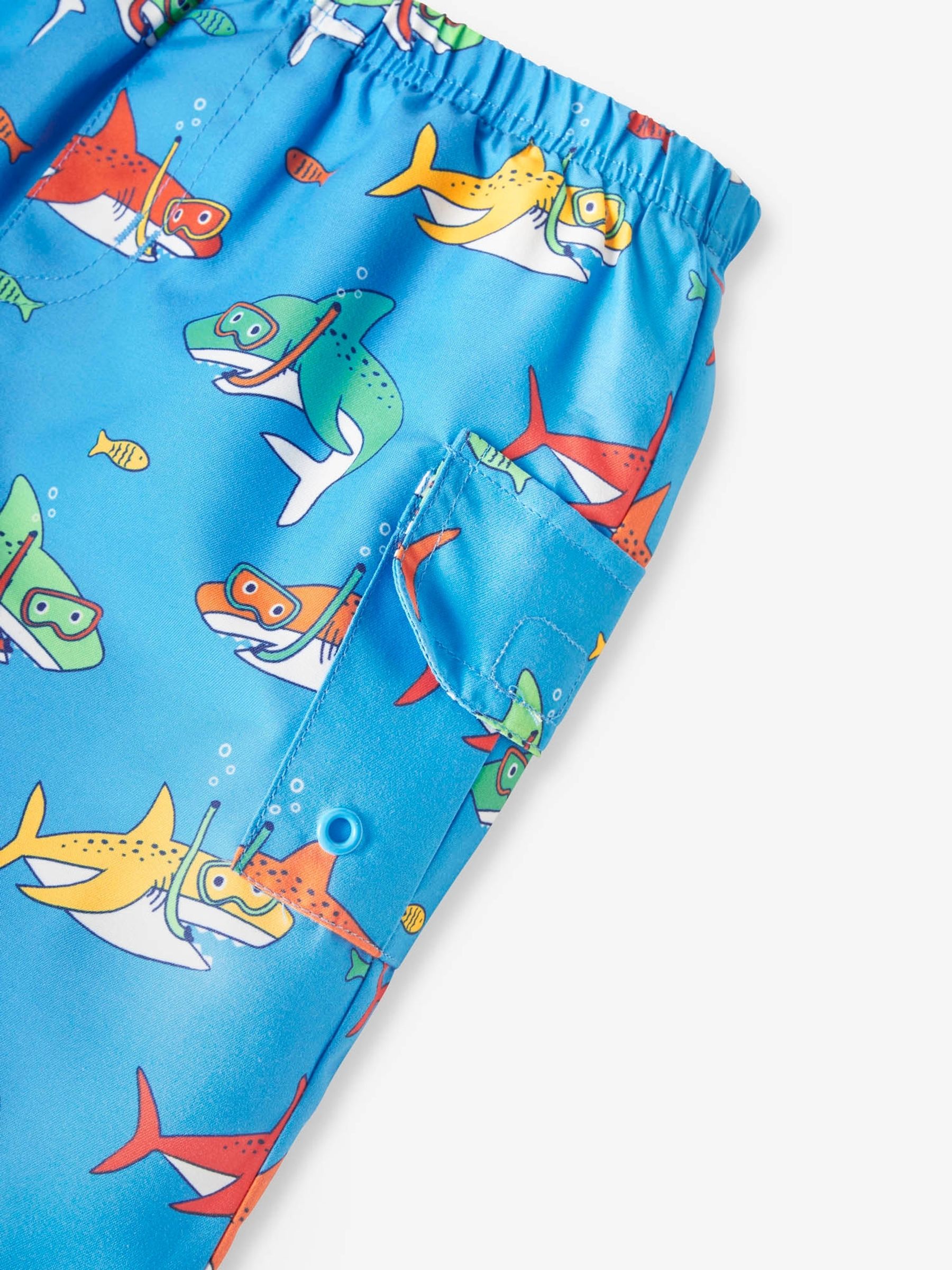 Blue Shark No Nappy Swim Shorts - Image 4 of 5