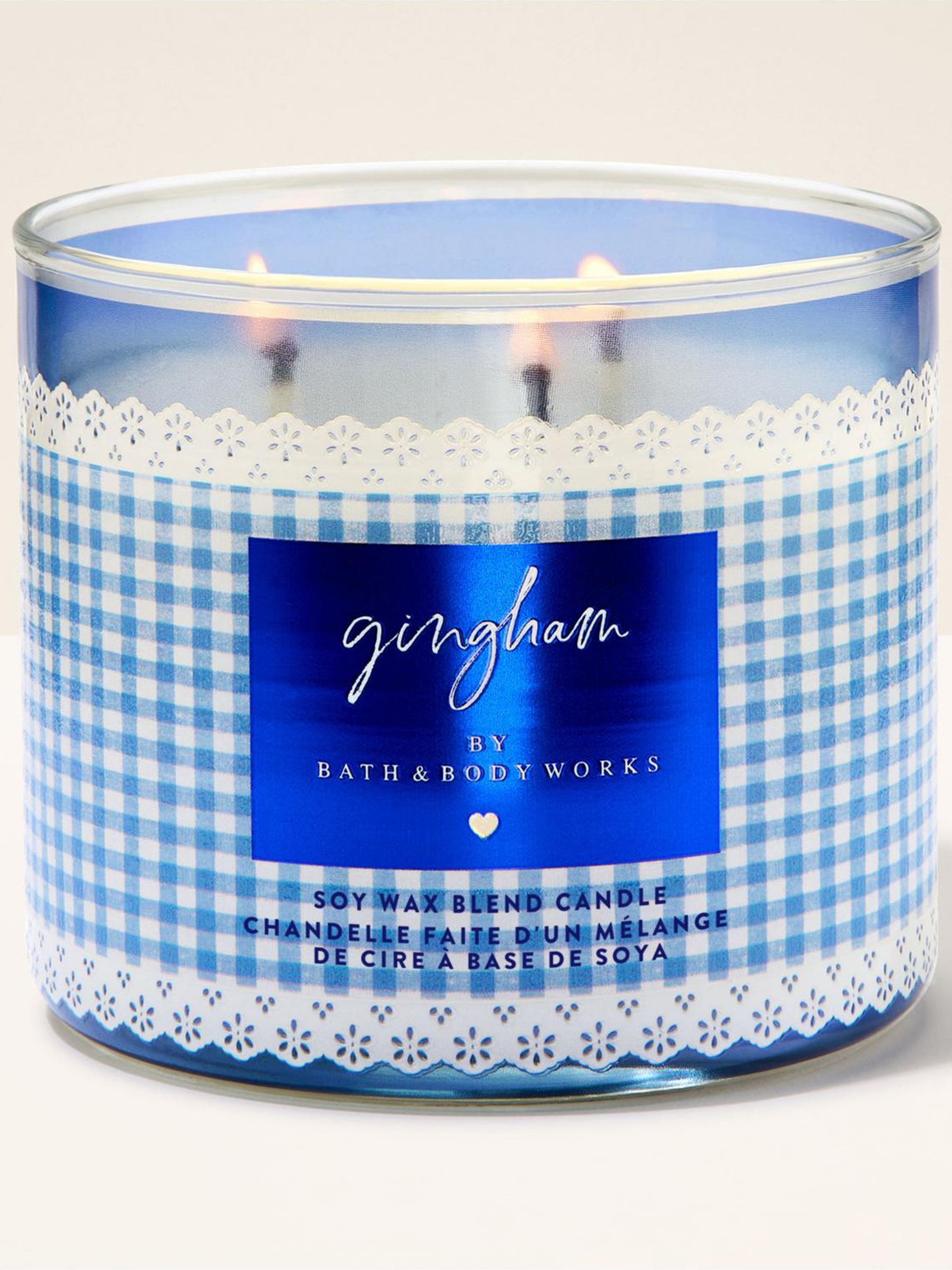 Gingham 3-Wick Candle 411g - Image 1 of 3