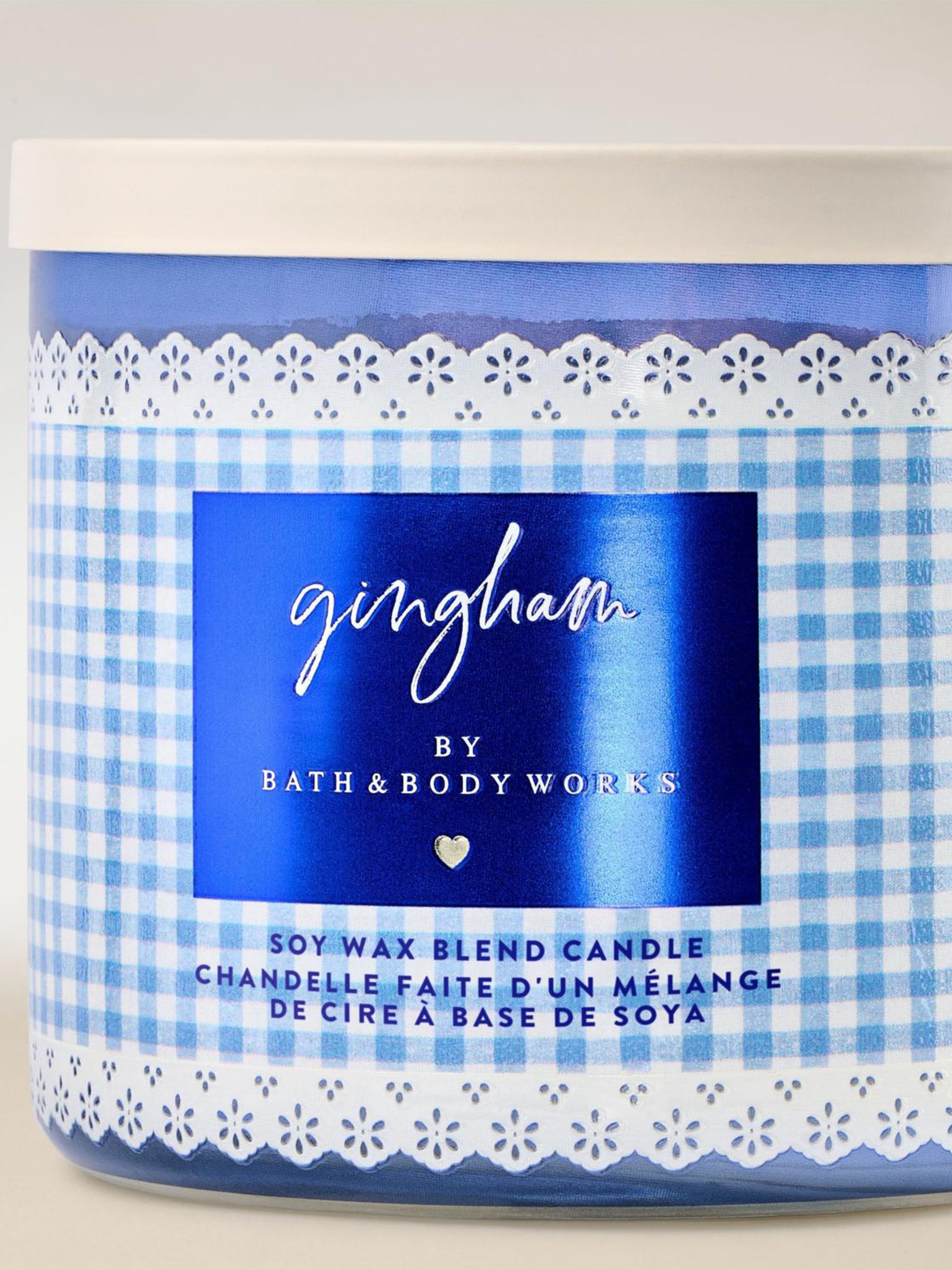Gingham 3-Wick Candle 411g - Image 2 of 3