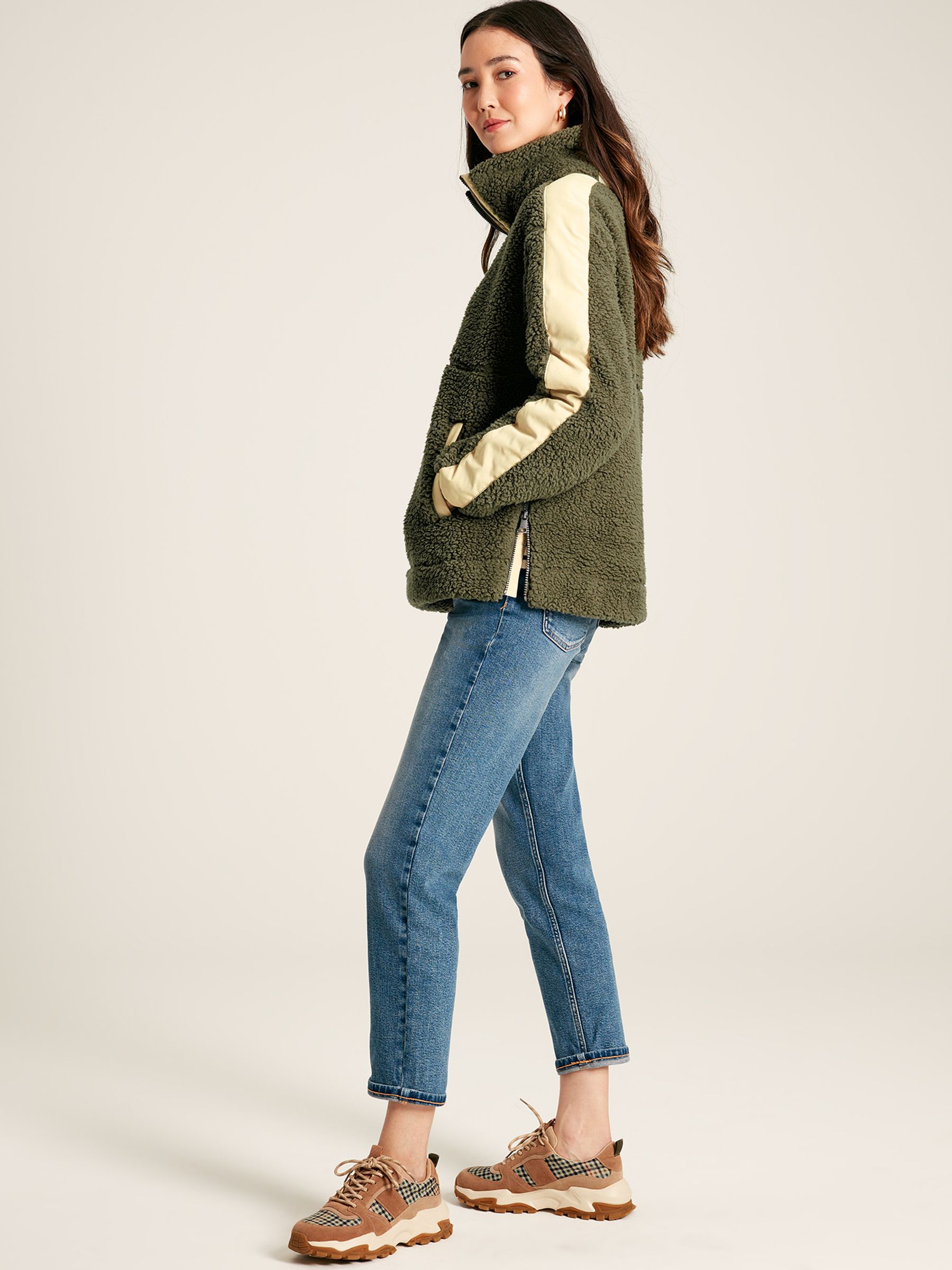 Tilly Green Half Zip Borg Fleece - Image 4 of 8