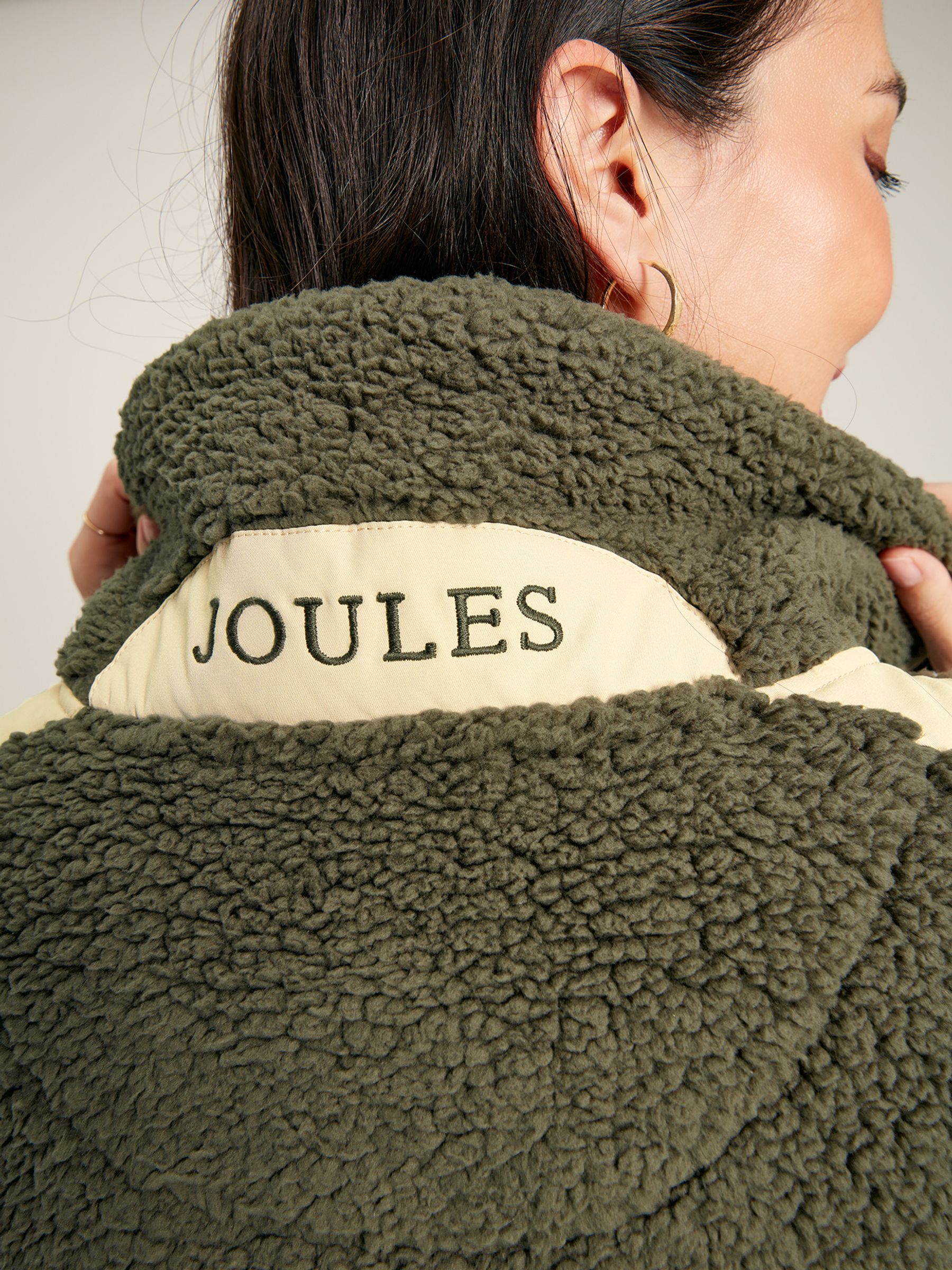 Tilly Green Half Zip Borg Fleece - Image 6 of 8