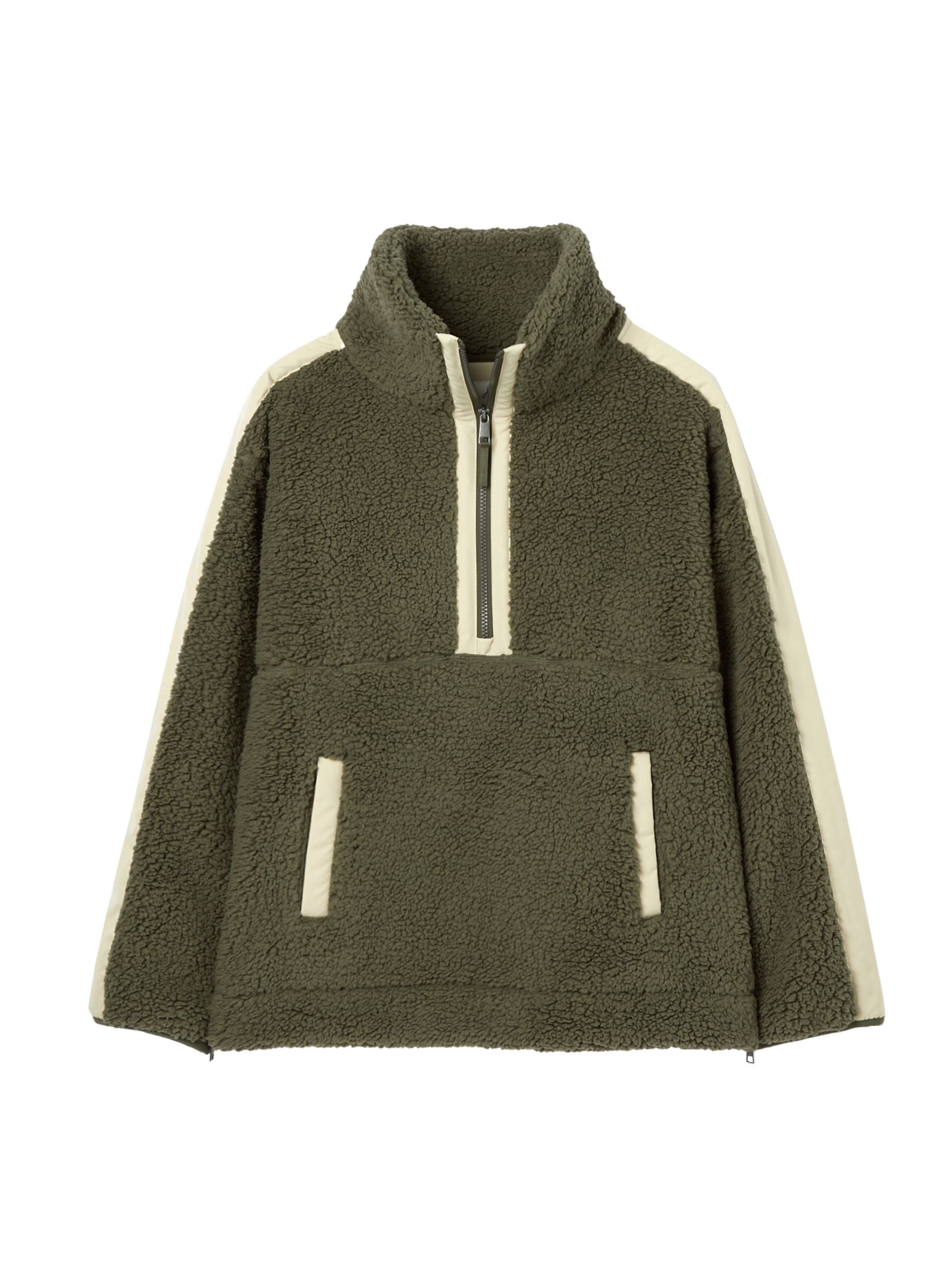 Tilly Green Half Zip Borg Fleece - Image 8 of 8
