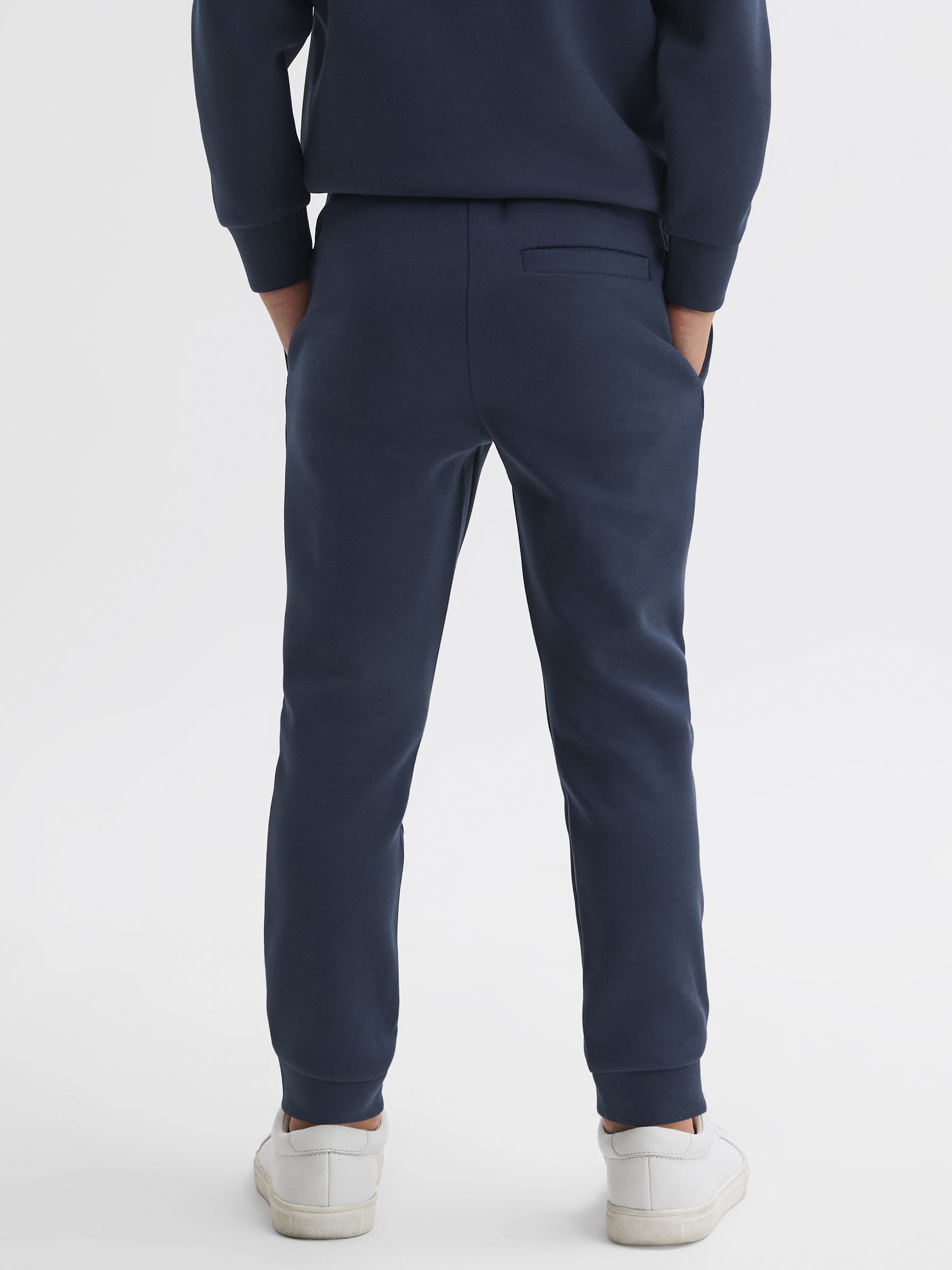 Junior Drawstring Jersey Joggers in Eclipse Blue - Image 4 of 5