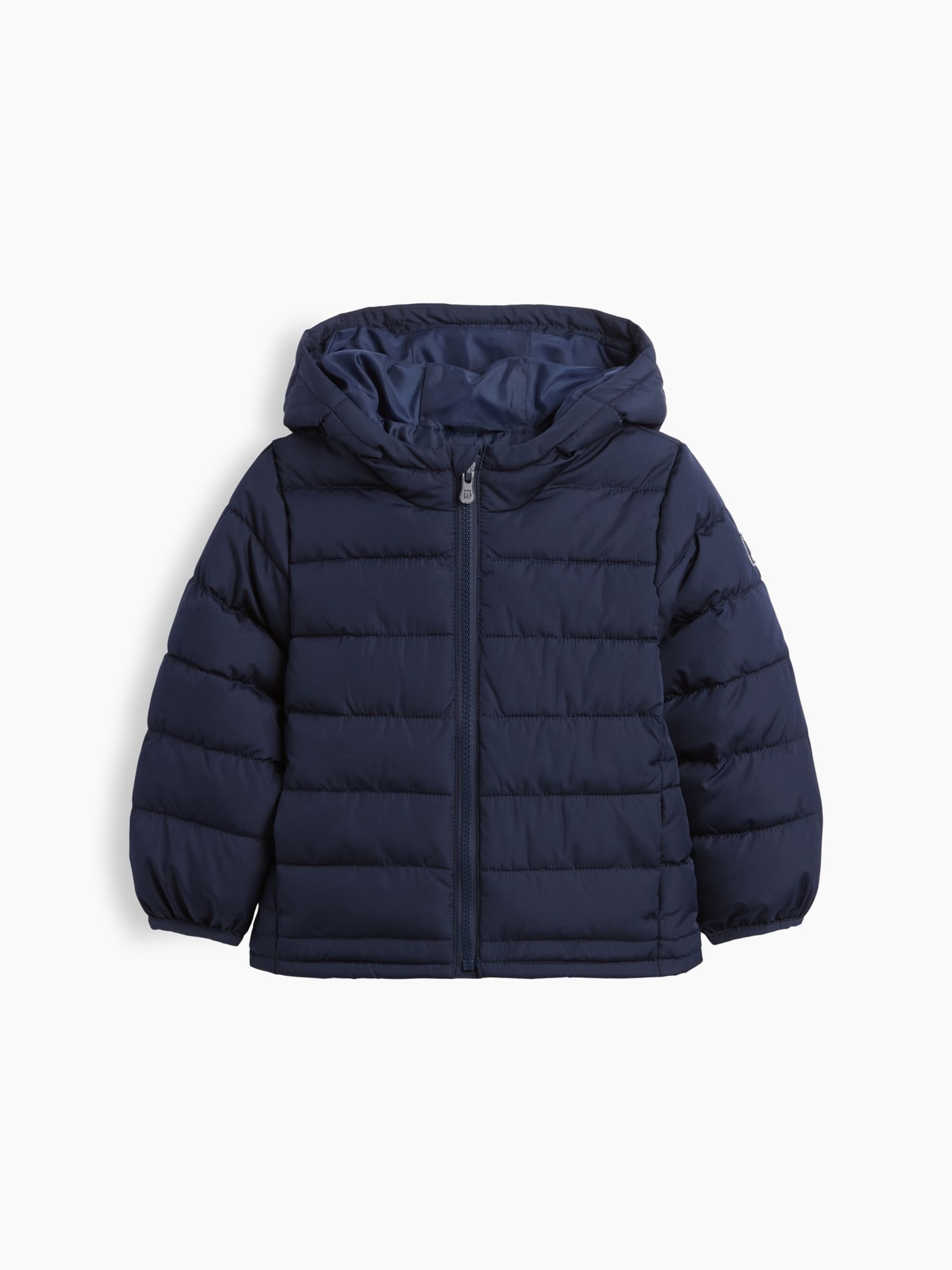 Navy Hooded Puffer Coat - Image 1 of 3