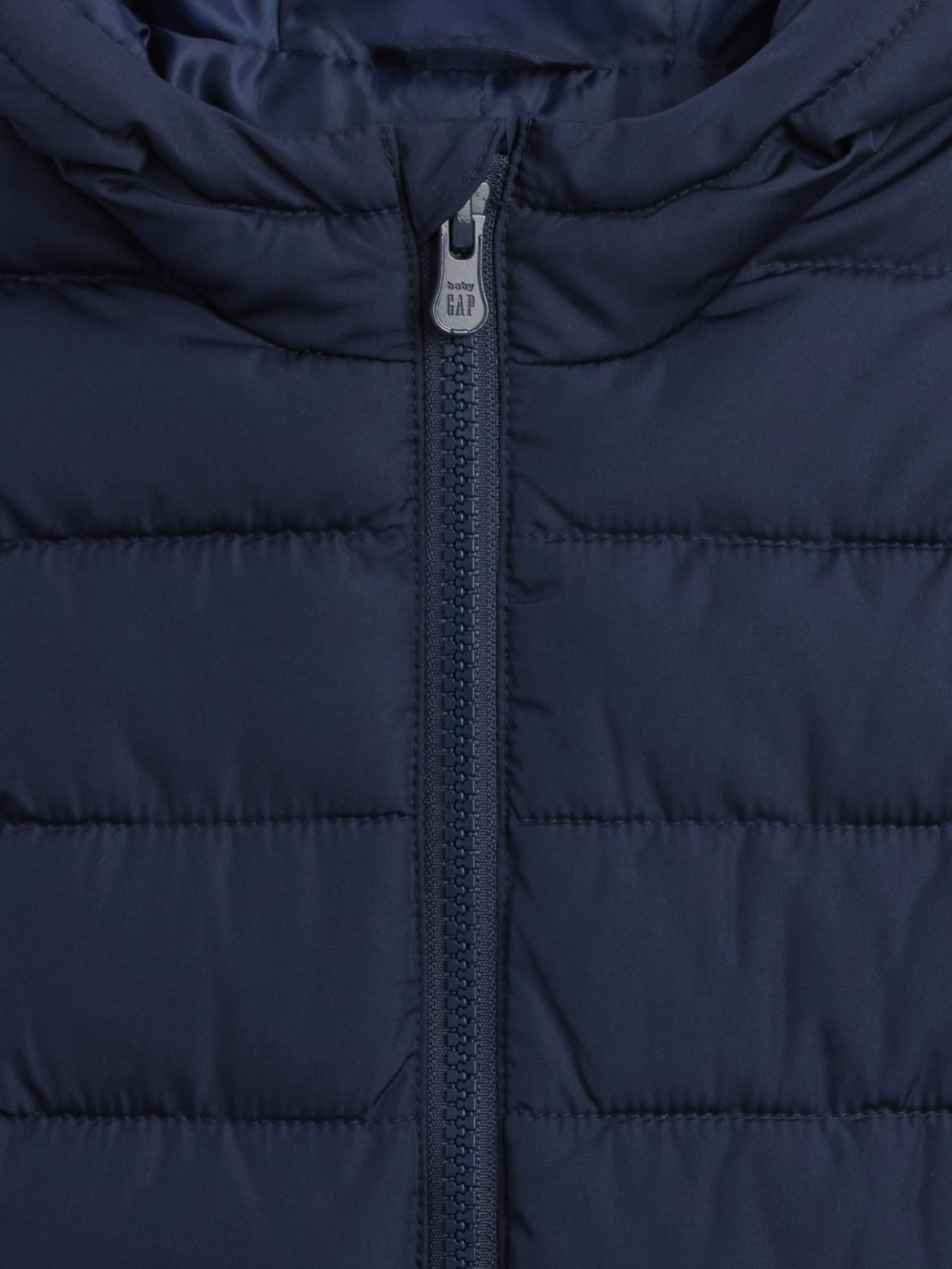 Navy Hooded Puffer Coat - Image 3 of 3
