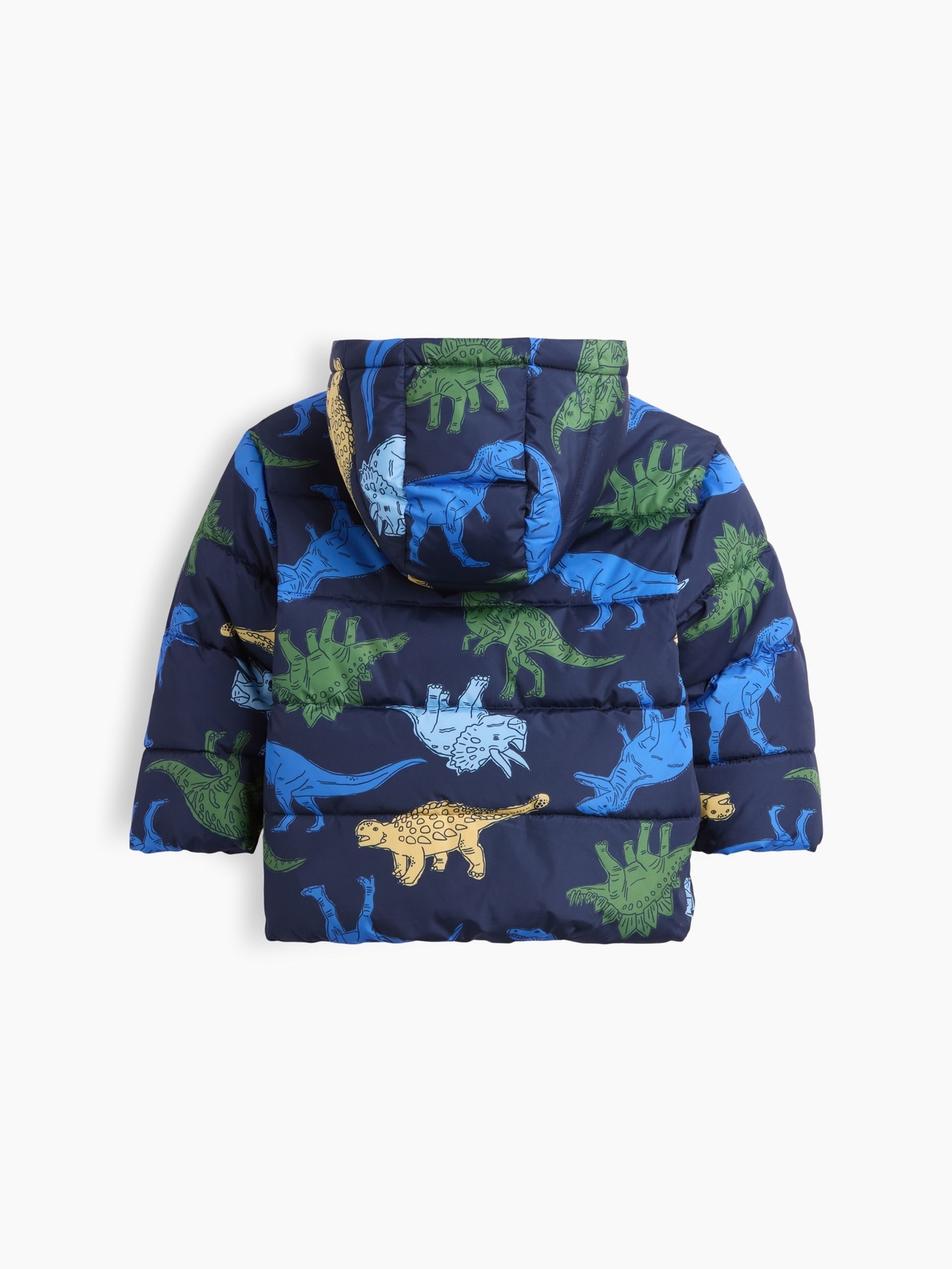 Blue Dinosaur Puffer Jacket - Image 2 of 3