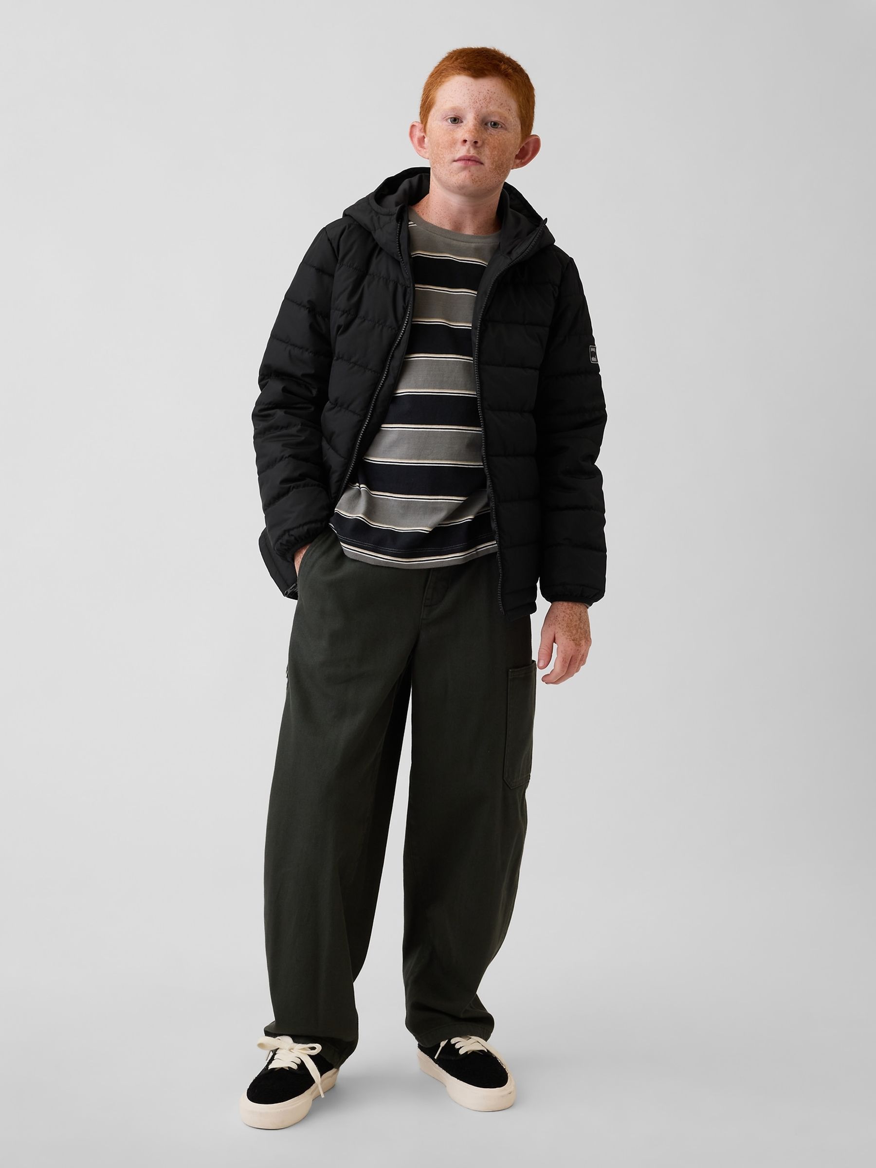 Black Puffer Jacket - Image 3 of 5