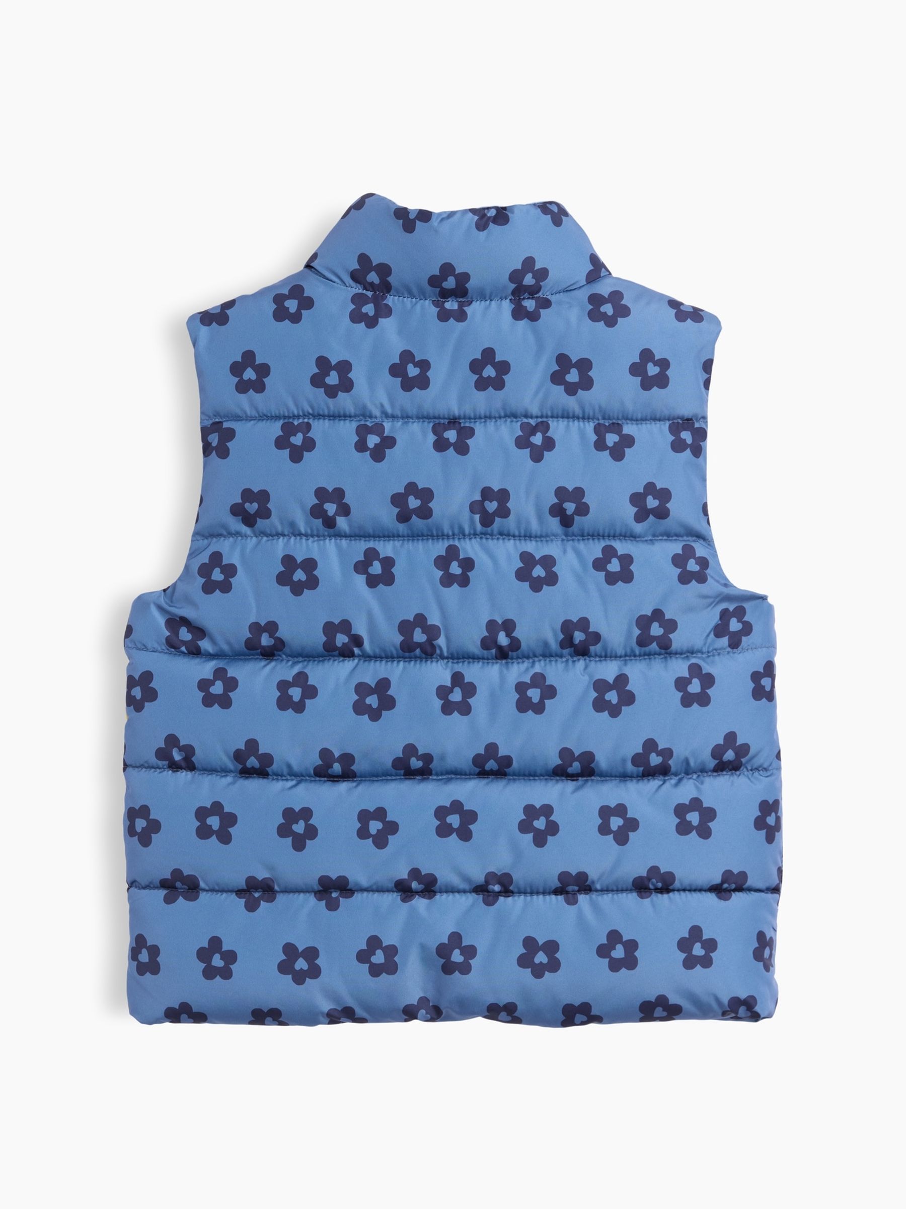 Blue Floral Puffer Gilet - Image 2 of 3