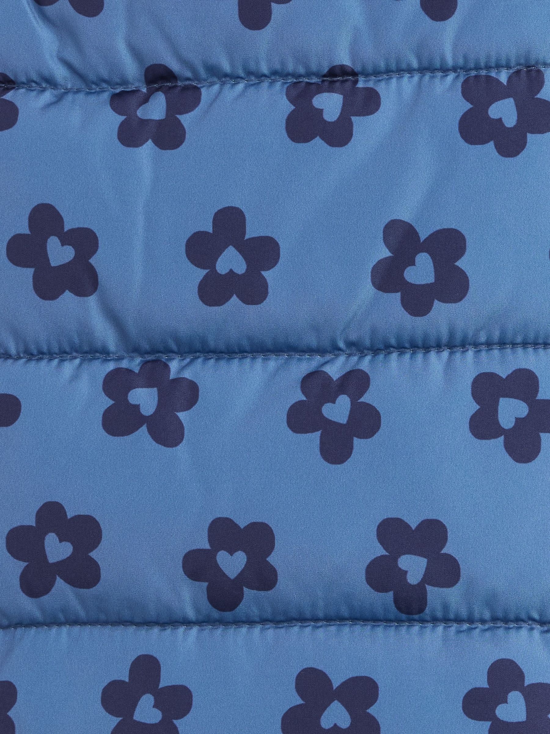 Blue Floral Puffer Gilet - Image 3 of 3