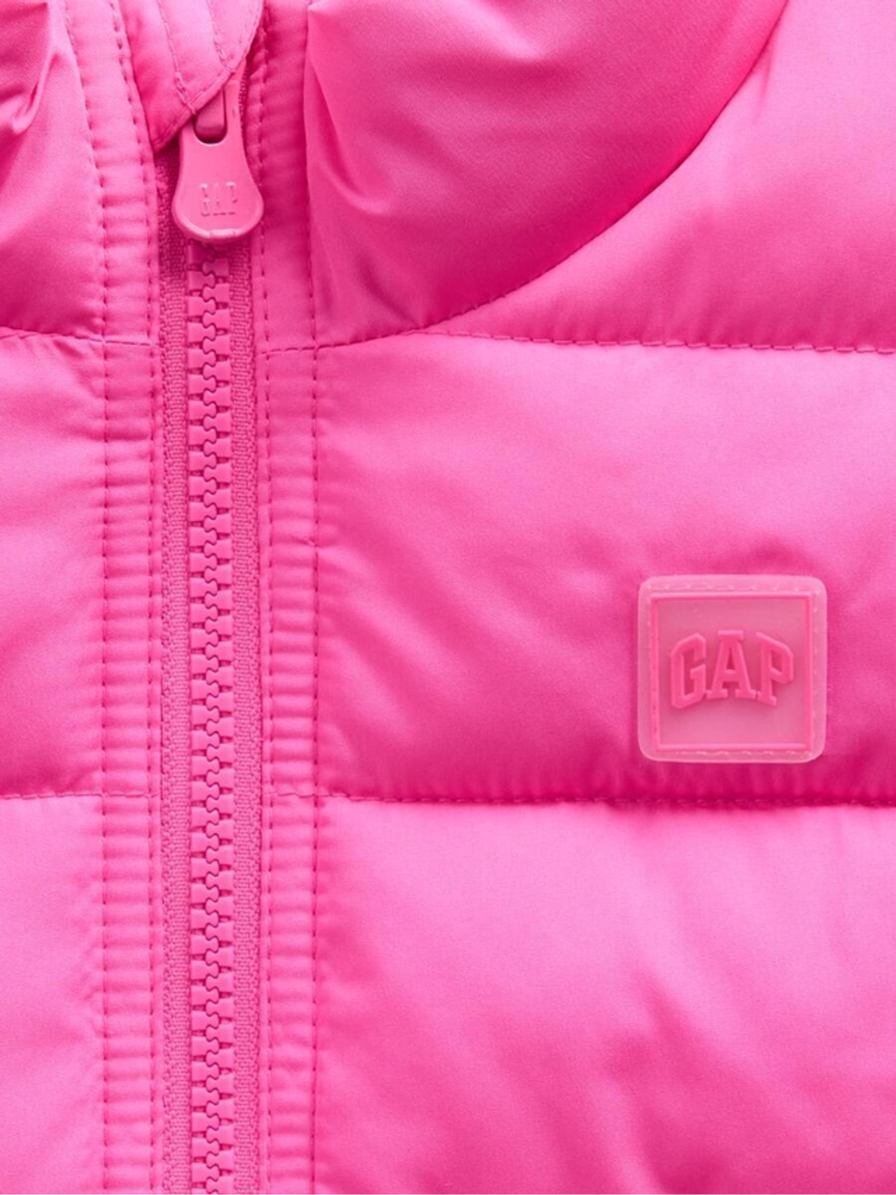 Pink Puffer Gilet - Image 3 of 3