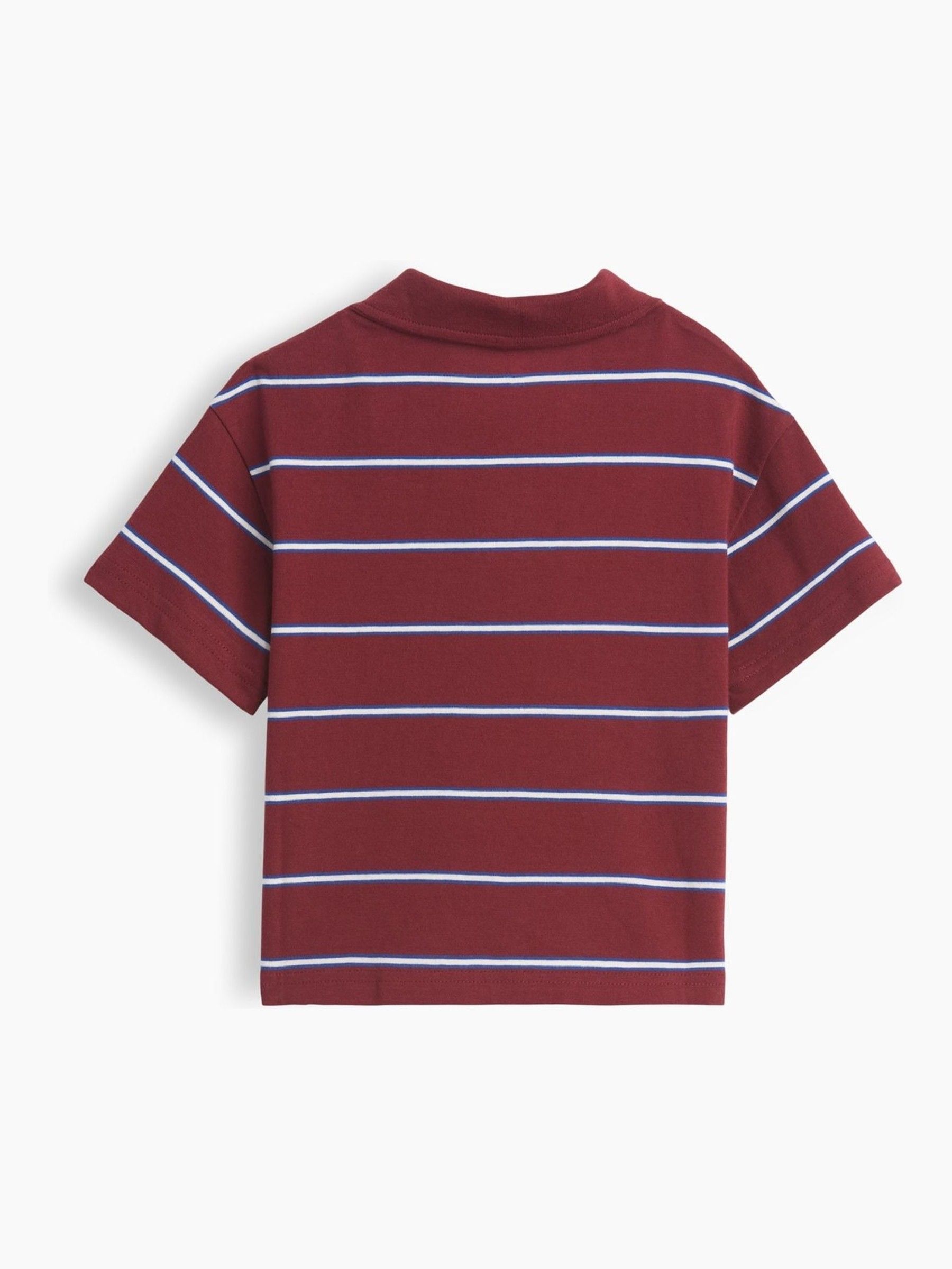 Red Stripe Boxy Polo Shirt - Image 2 of 2