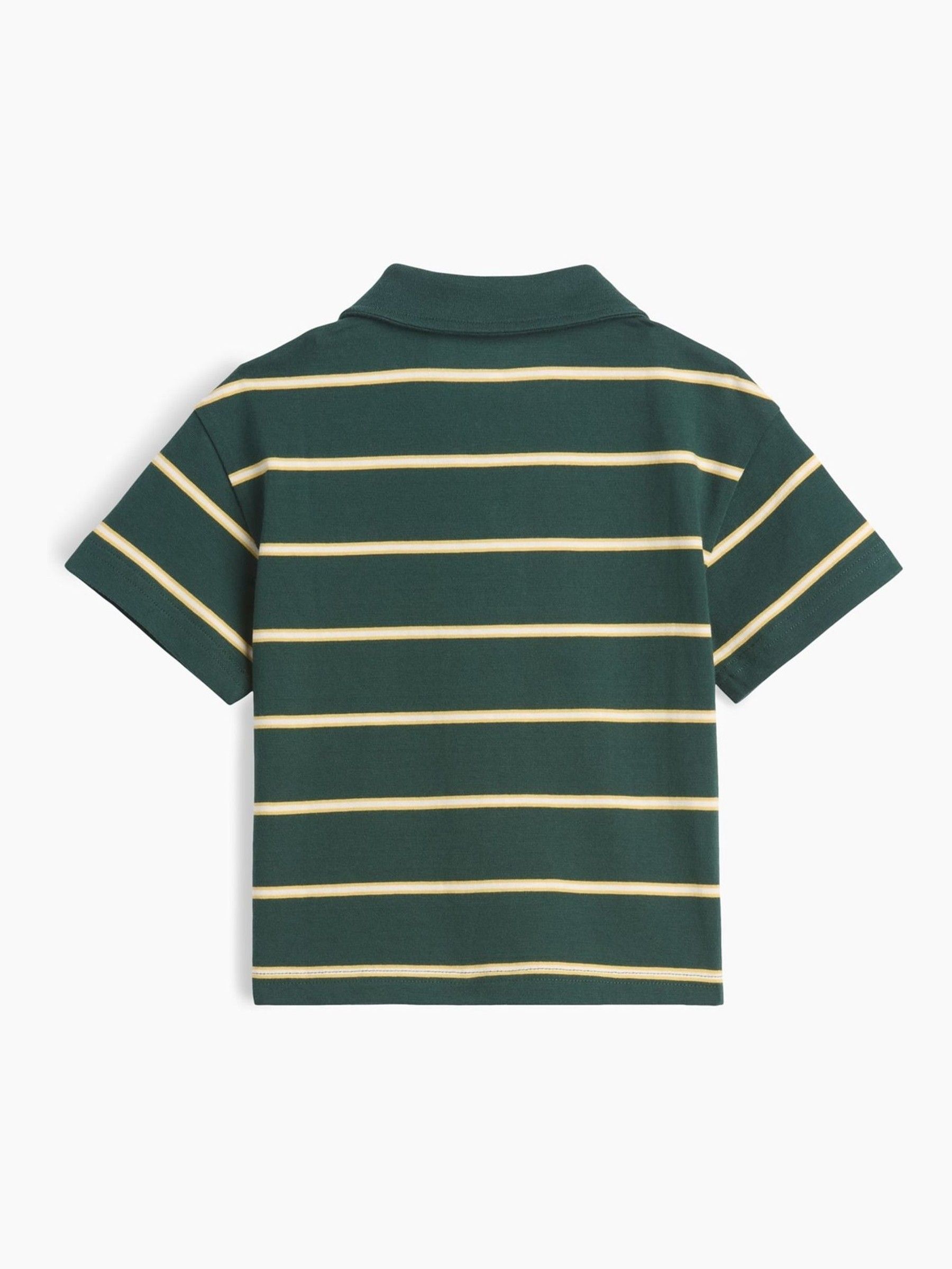 Green Stripe Boxy Polo Shirt - Image 2 of 2