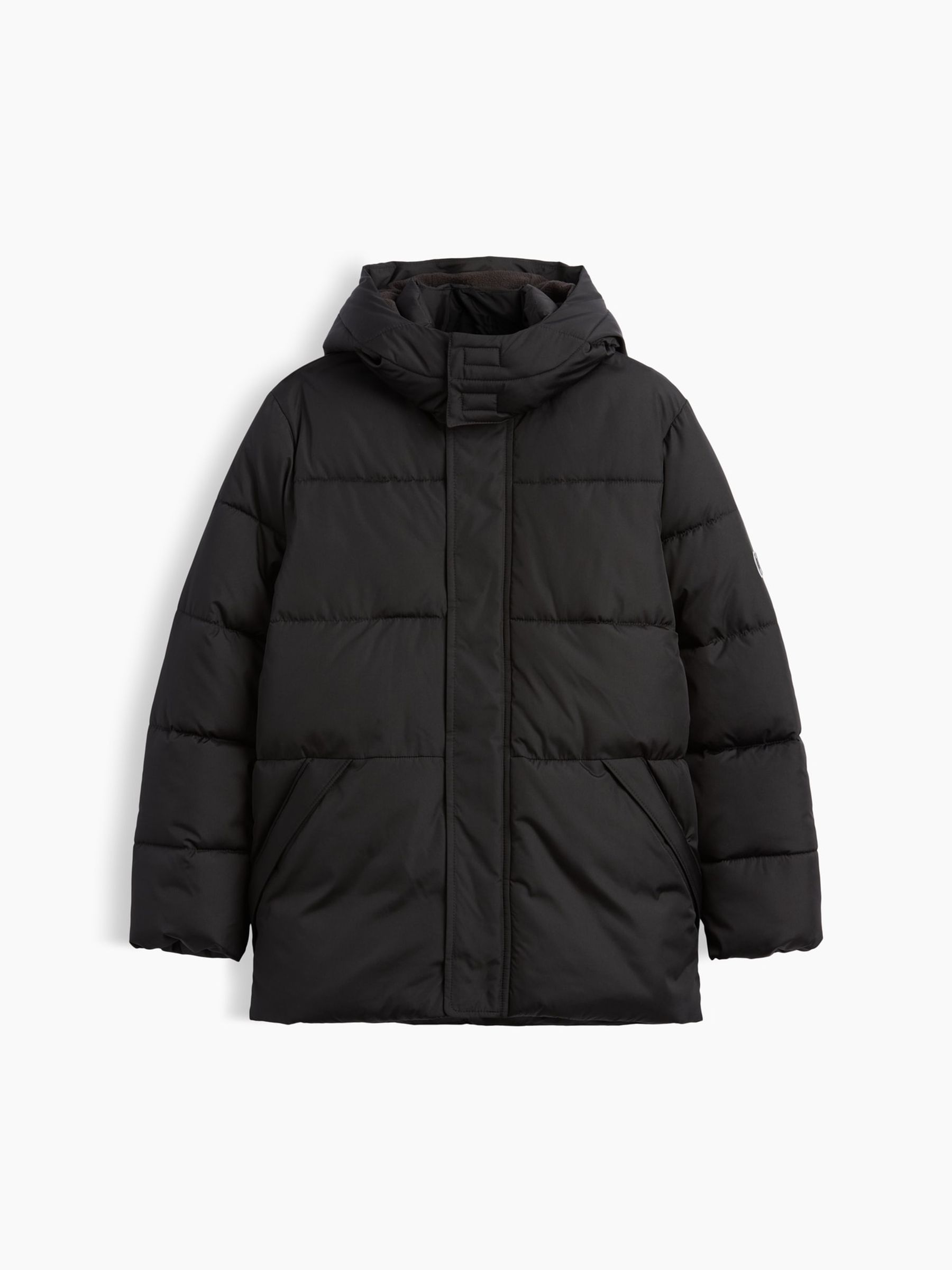 Black Relaxed Puffer Parka - Image 4 of 5