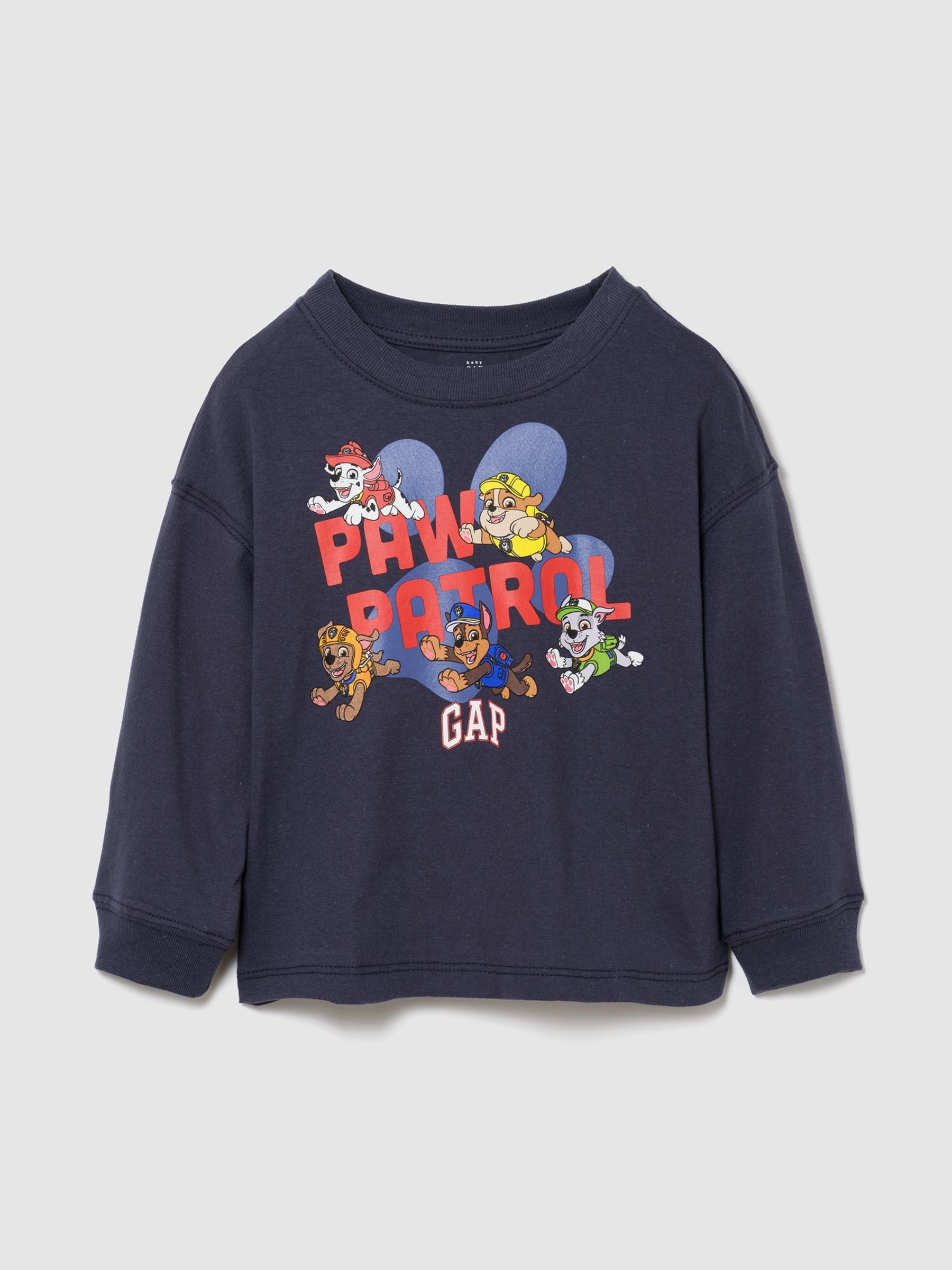 Navy Paw Patrol Logo Long Sleeve T-Shirt - Image 1 of 3