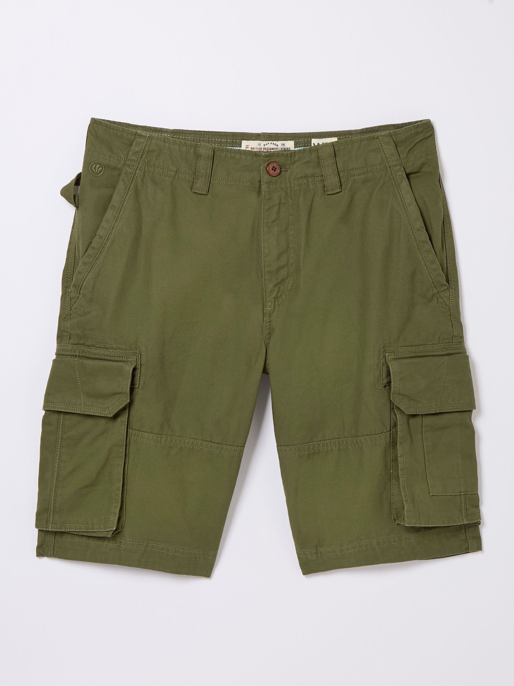 Breakyard Khaki Green Cargo Shorts - Image 5 of 5