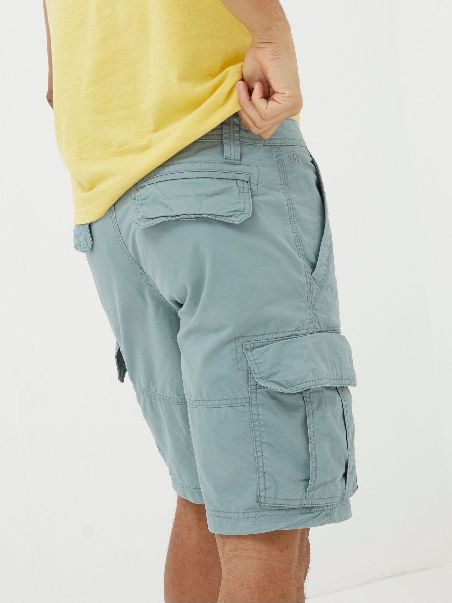 Bude Light Blue Lightweight Cargo Shorts - Image 3 of 4