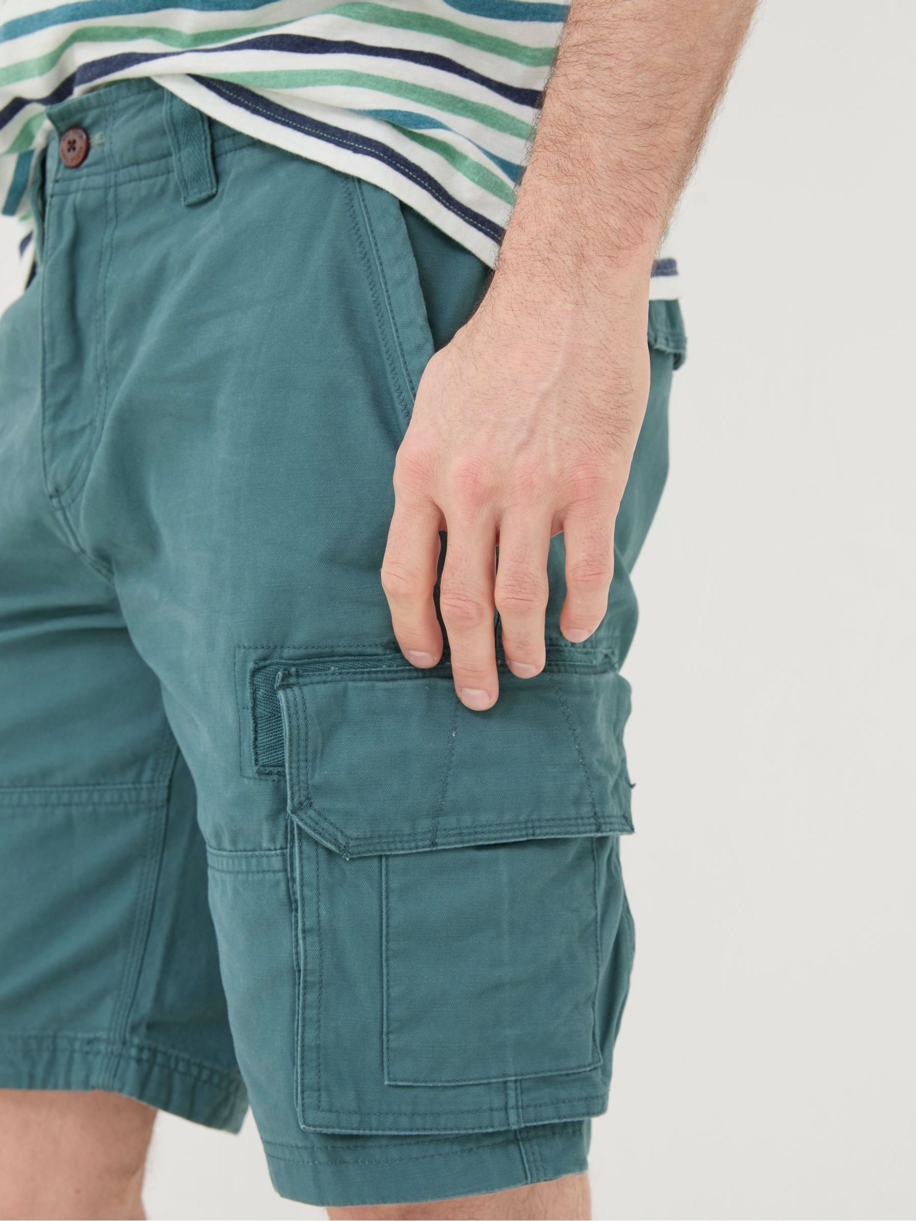 Breakyard Green Cargo Shorts - Image 4 of 5