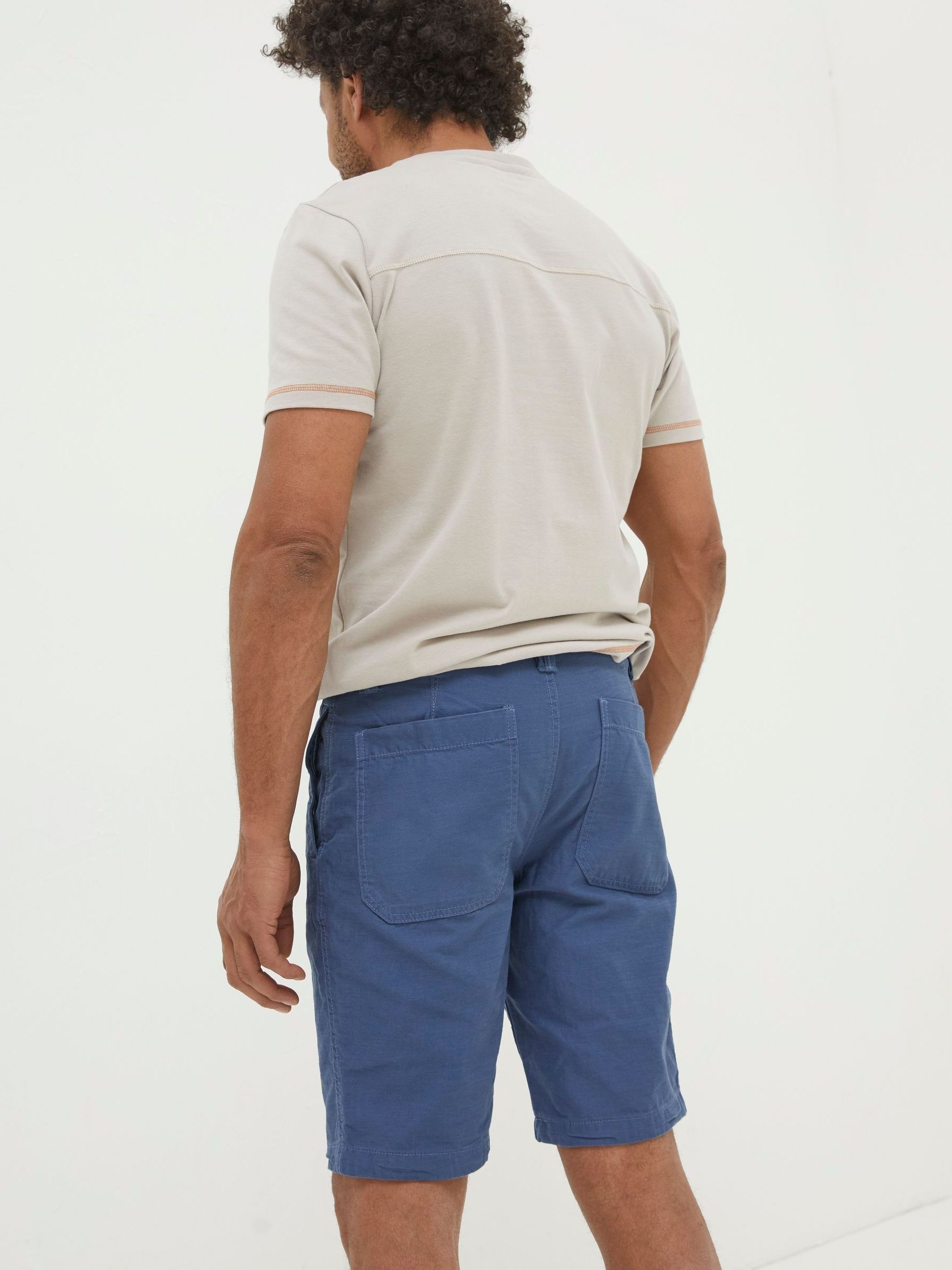 Blue Stow Flat Front Shorts - Image 2 of 4