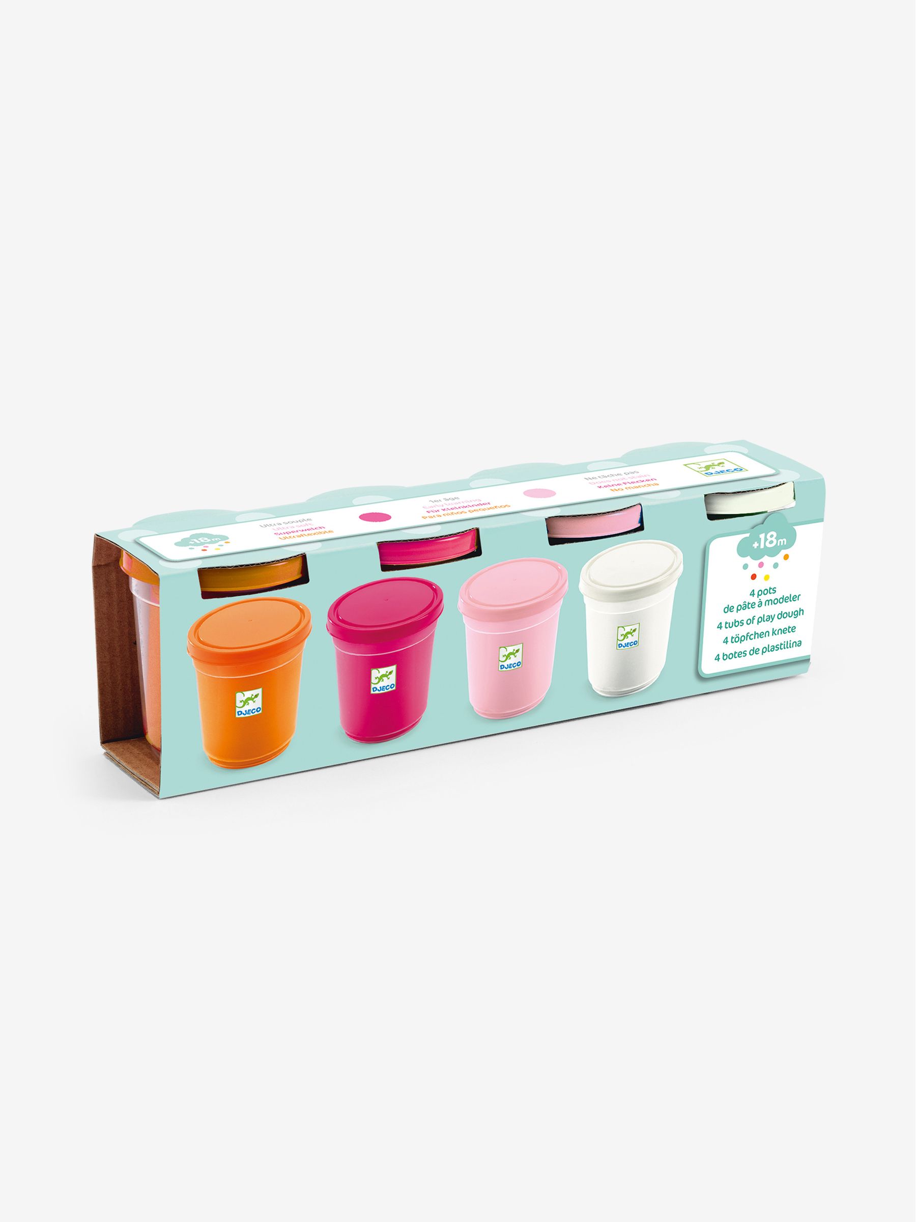 Djeco 4 Tubes of Play Dough - Sweet - Image 1 of 4