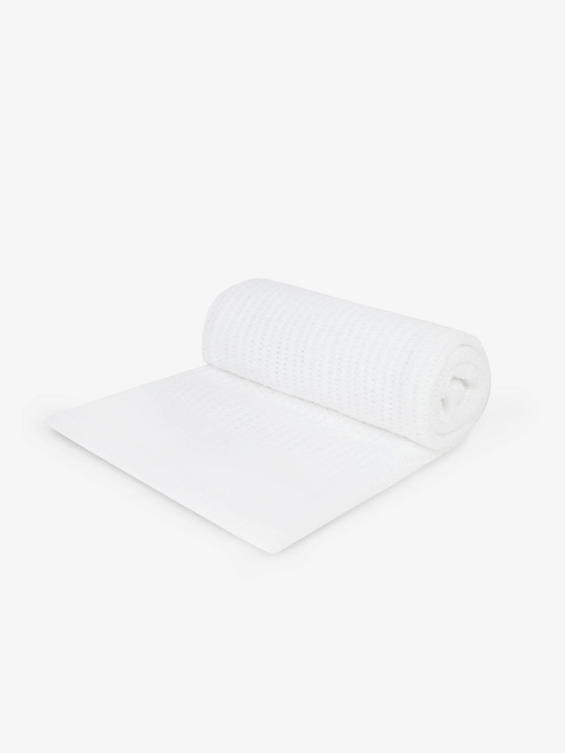White Woven Cellular Blanket - Image 5 of 5