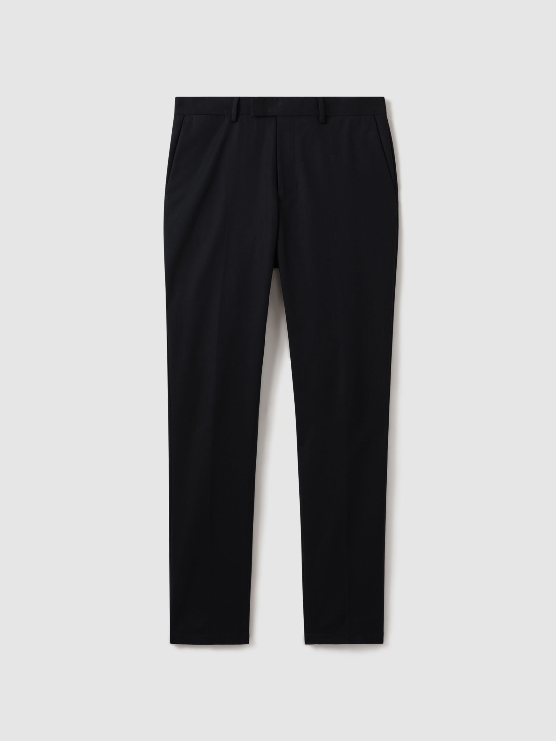 Cotton Blend Chinos in Navy - Image 2 of 6