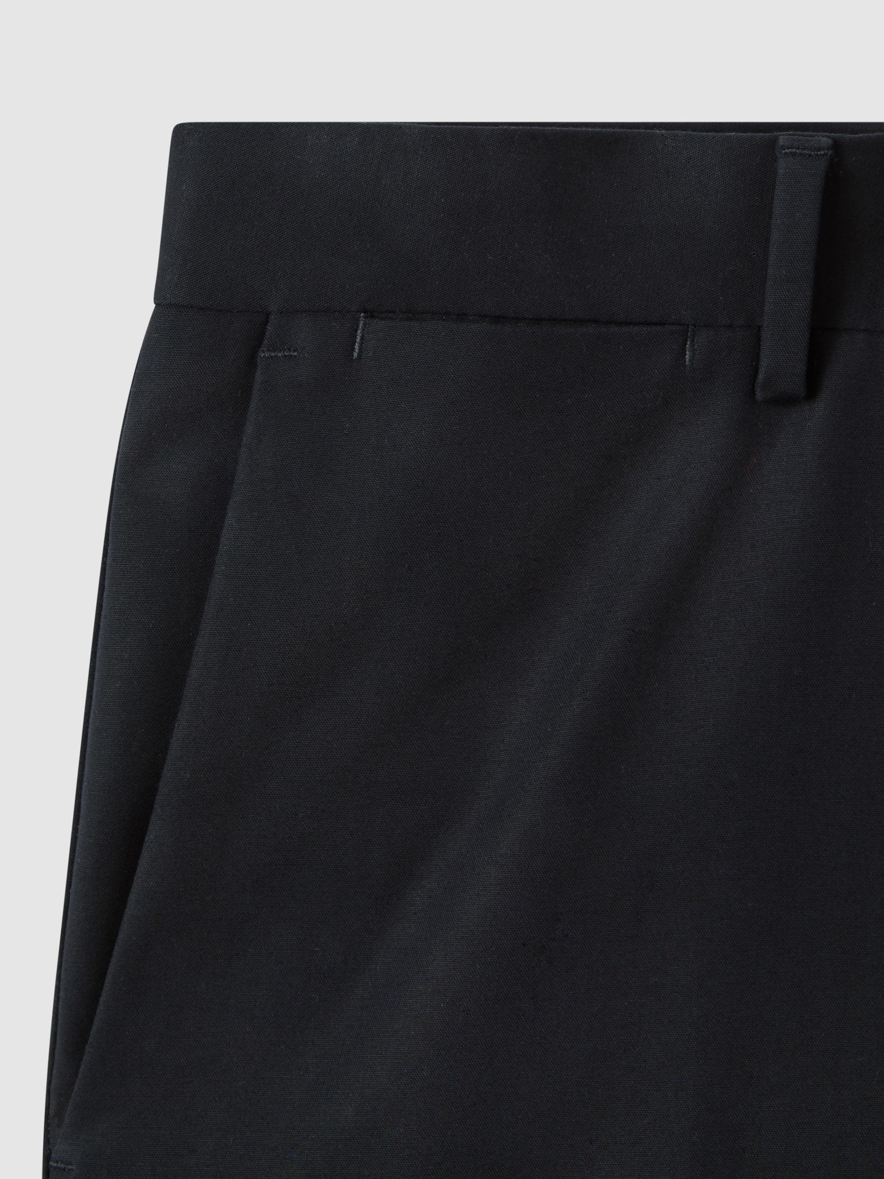 Cotton Blend Chinos in Navy - Image 5 of 6