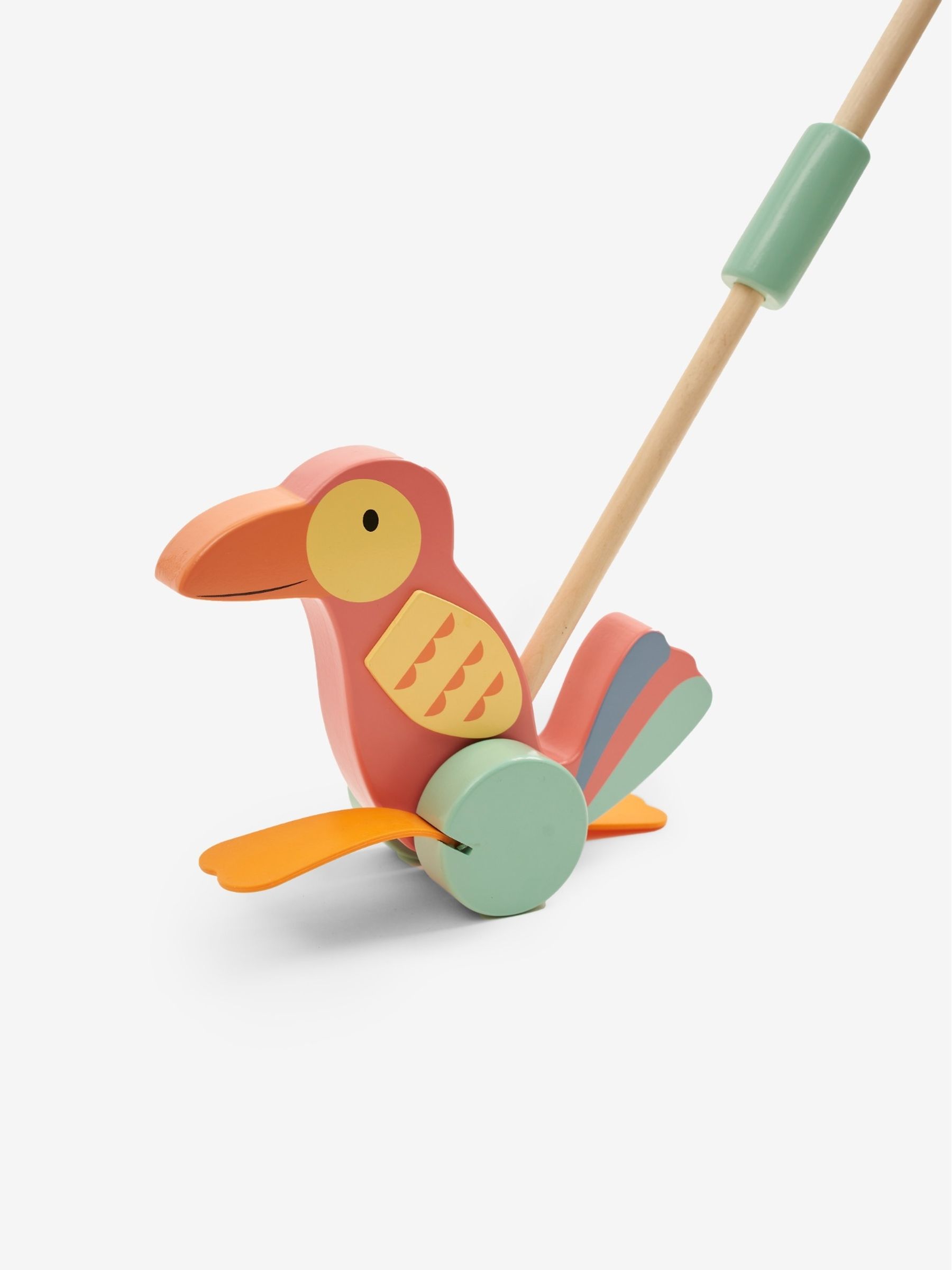 Parrot Wooden Push-Along Toy - Image 2 of 2