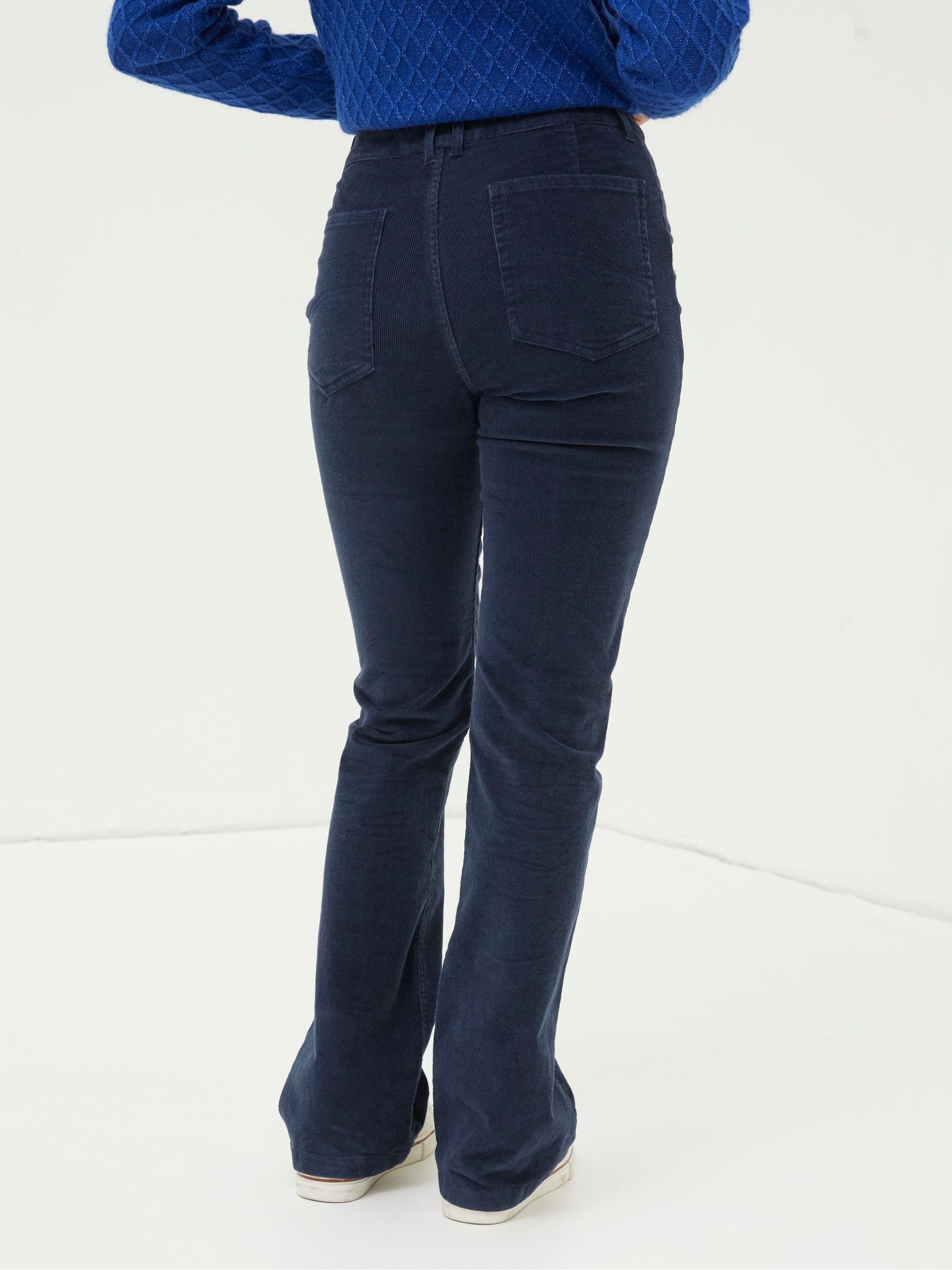 Blue Fly Flare Corduroy Trousers - Image 2 of 5