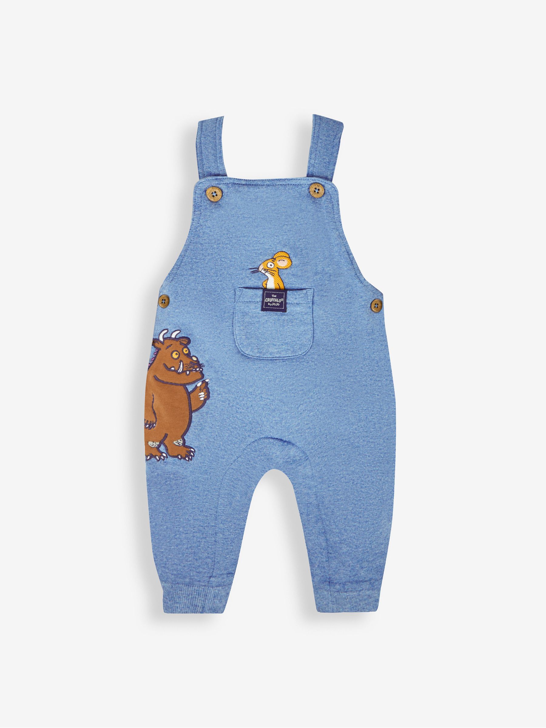 Indigo The Gruffalo Appliqué Dungarees & Top Set - Image 4 of 6