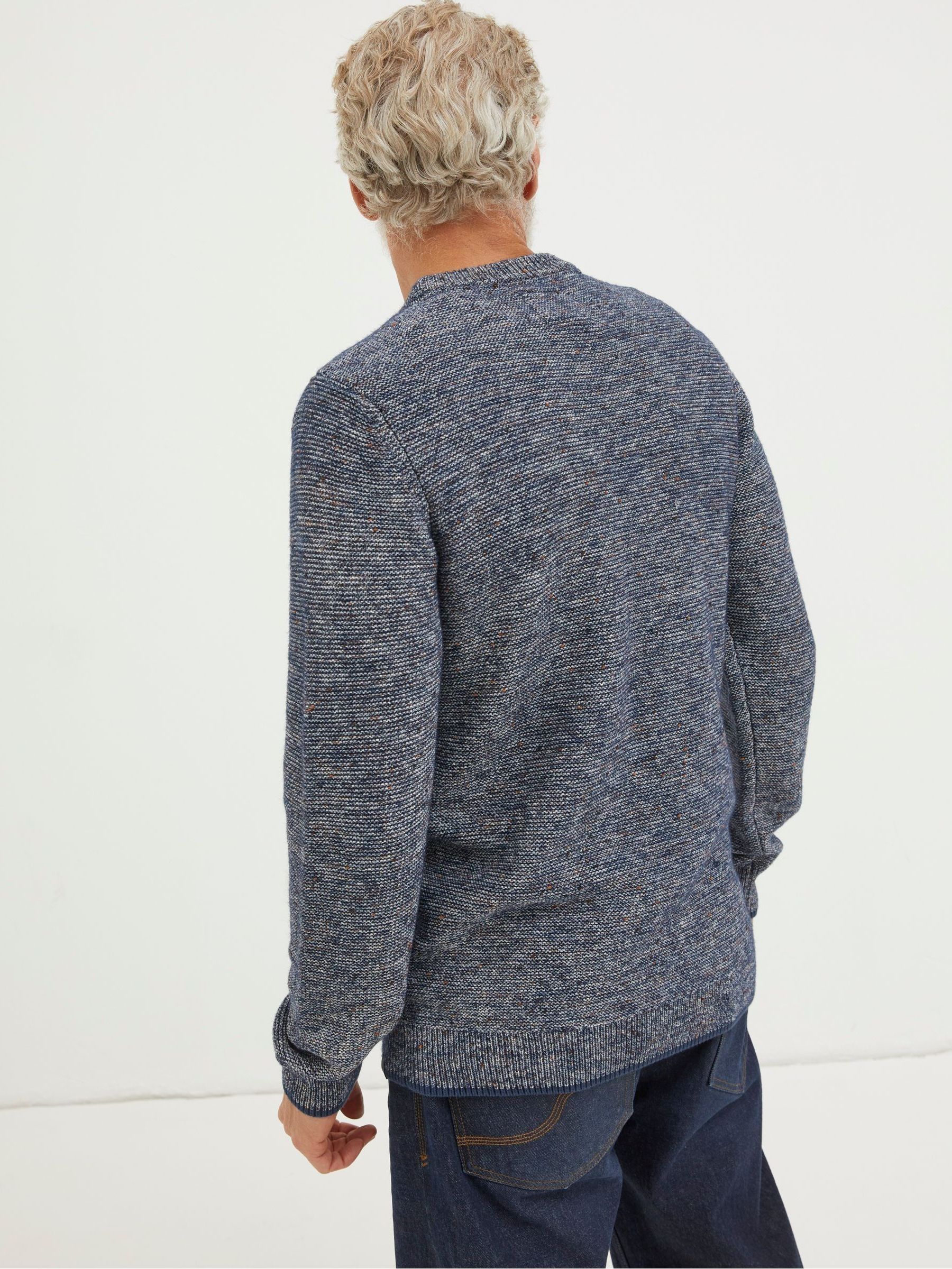 Blue Dawlish Denim Crew Jumper - Image 3 of 5