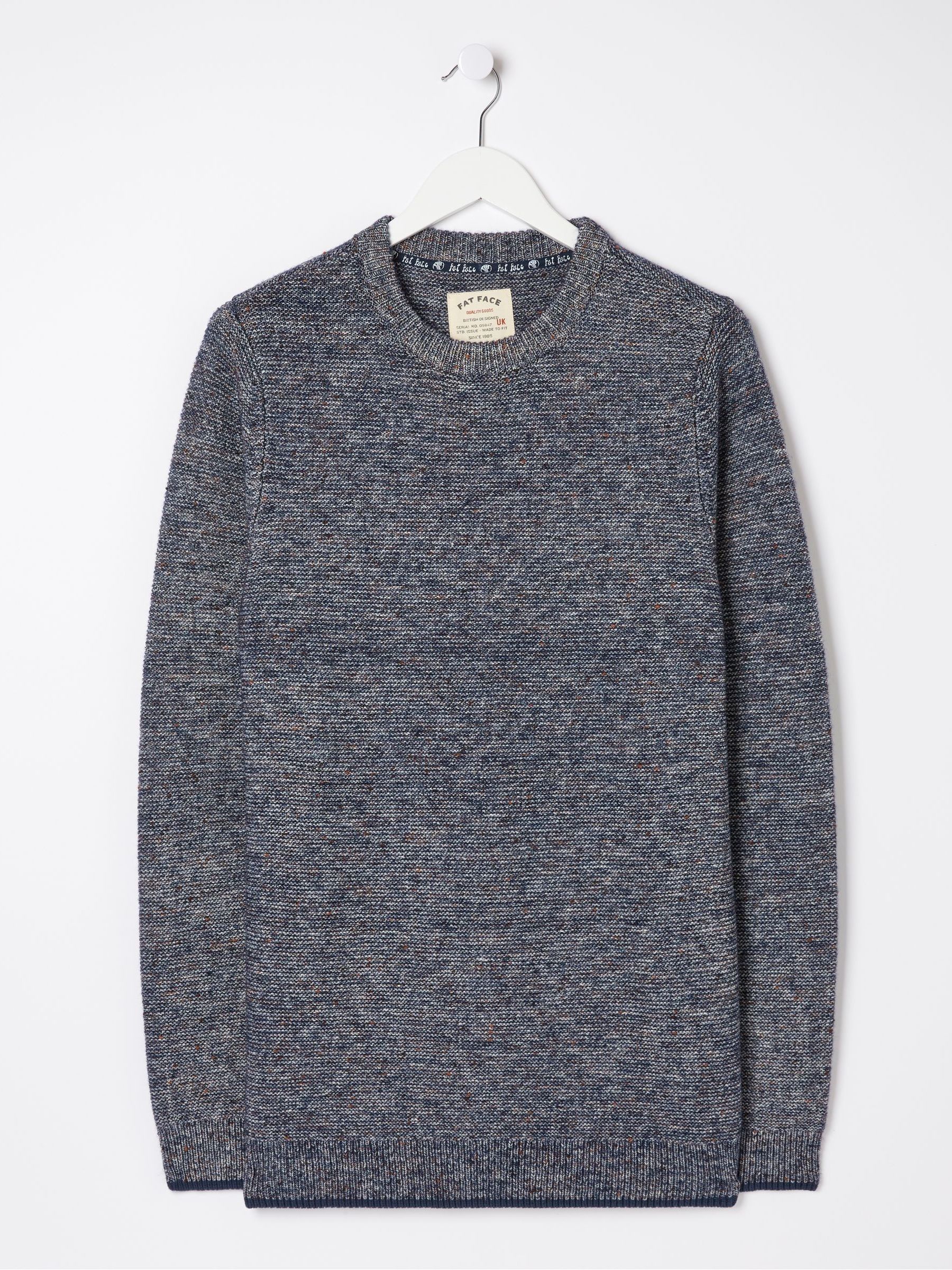 Blue Dawlish Denim Crew Jumper - Image 5 of 5