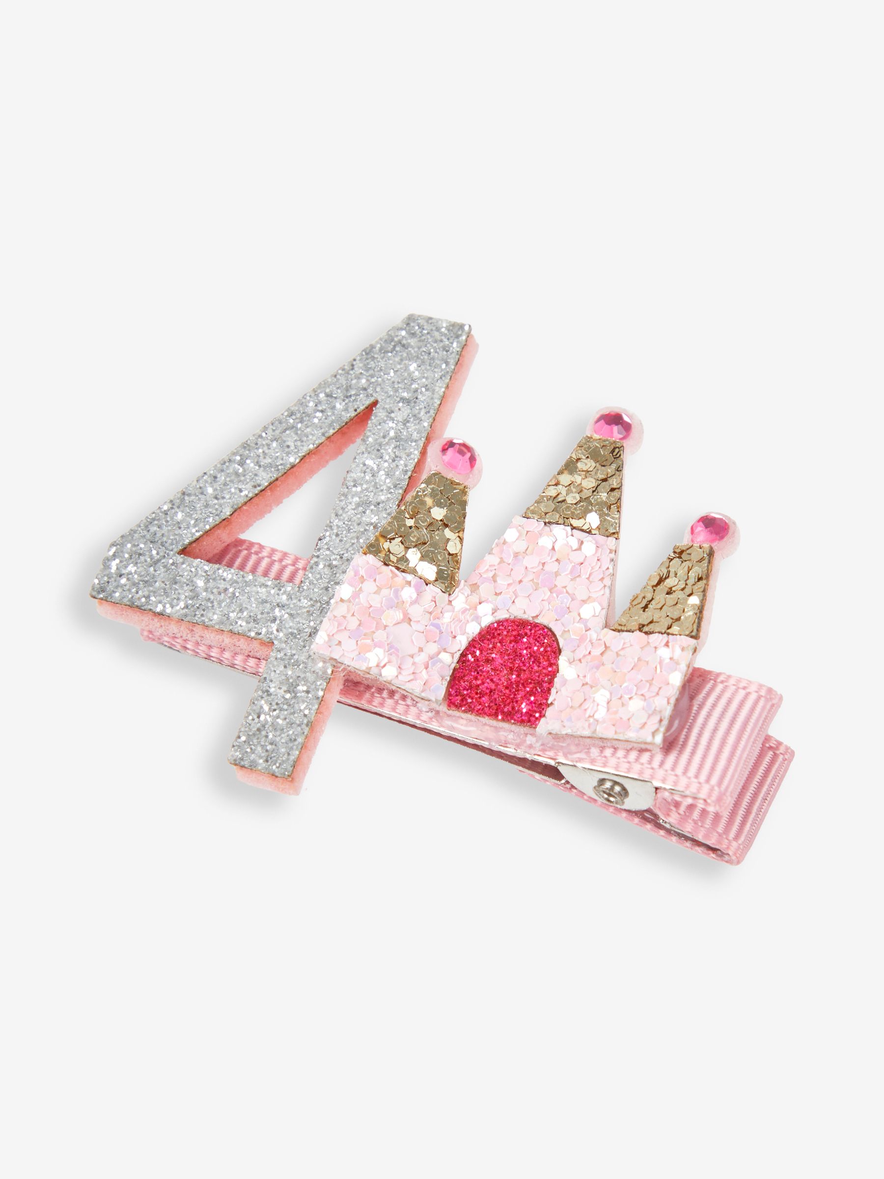 Pink Pastel 5th Birthday Glitter Clip - Image 2 of 3