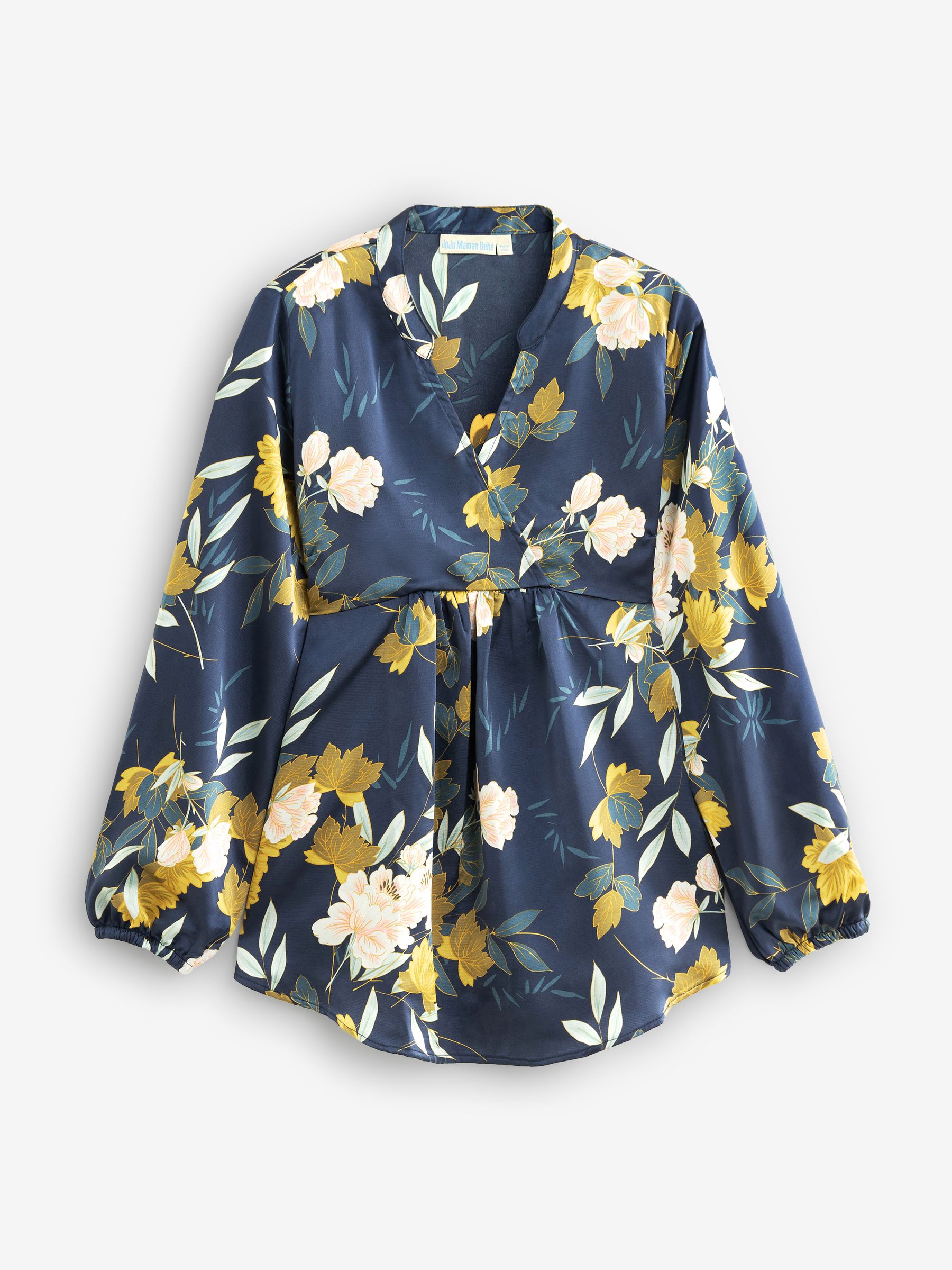 Navy Floral Maternity Blouse - Image 5 of 5