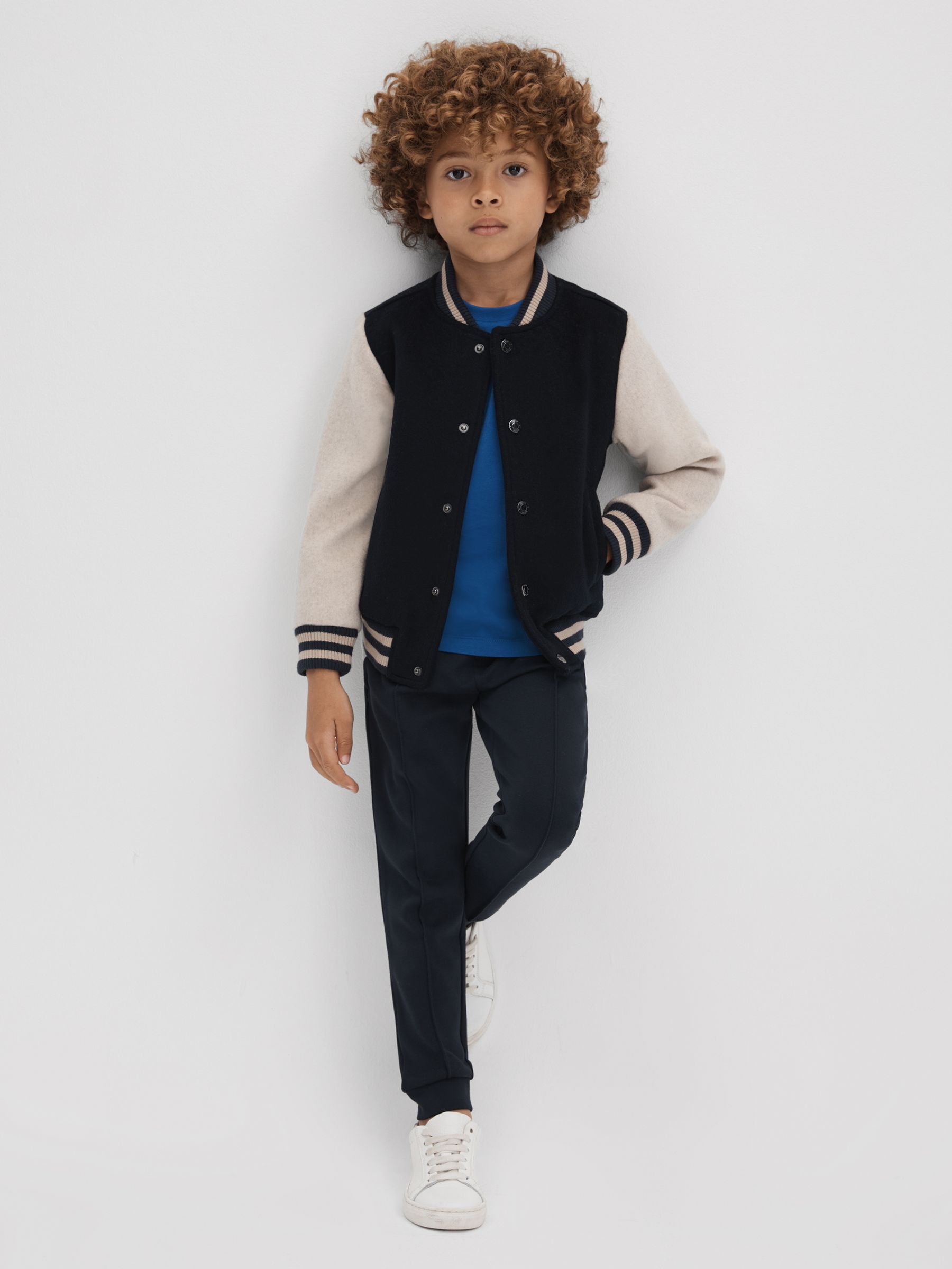 3-9 yrs Cotton Crew Neck T-Shirt in Lapis Blue - Image 6 of 7