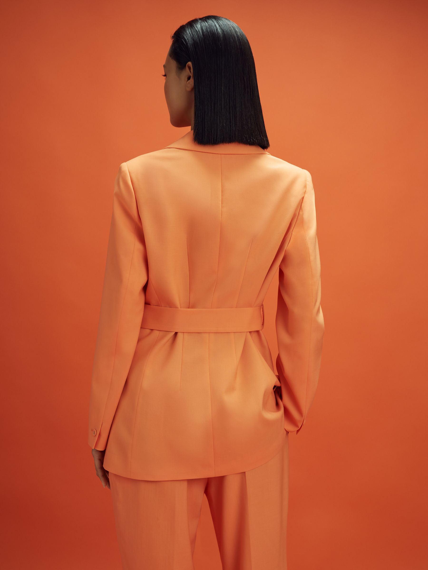 McLaren F1 Belted Single Breasted Blazer in Papaya - Image 5 of 8