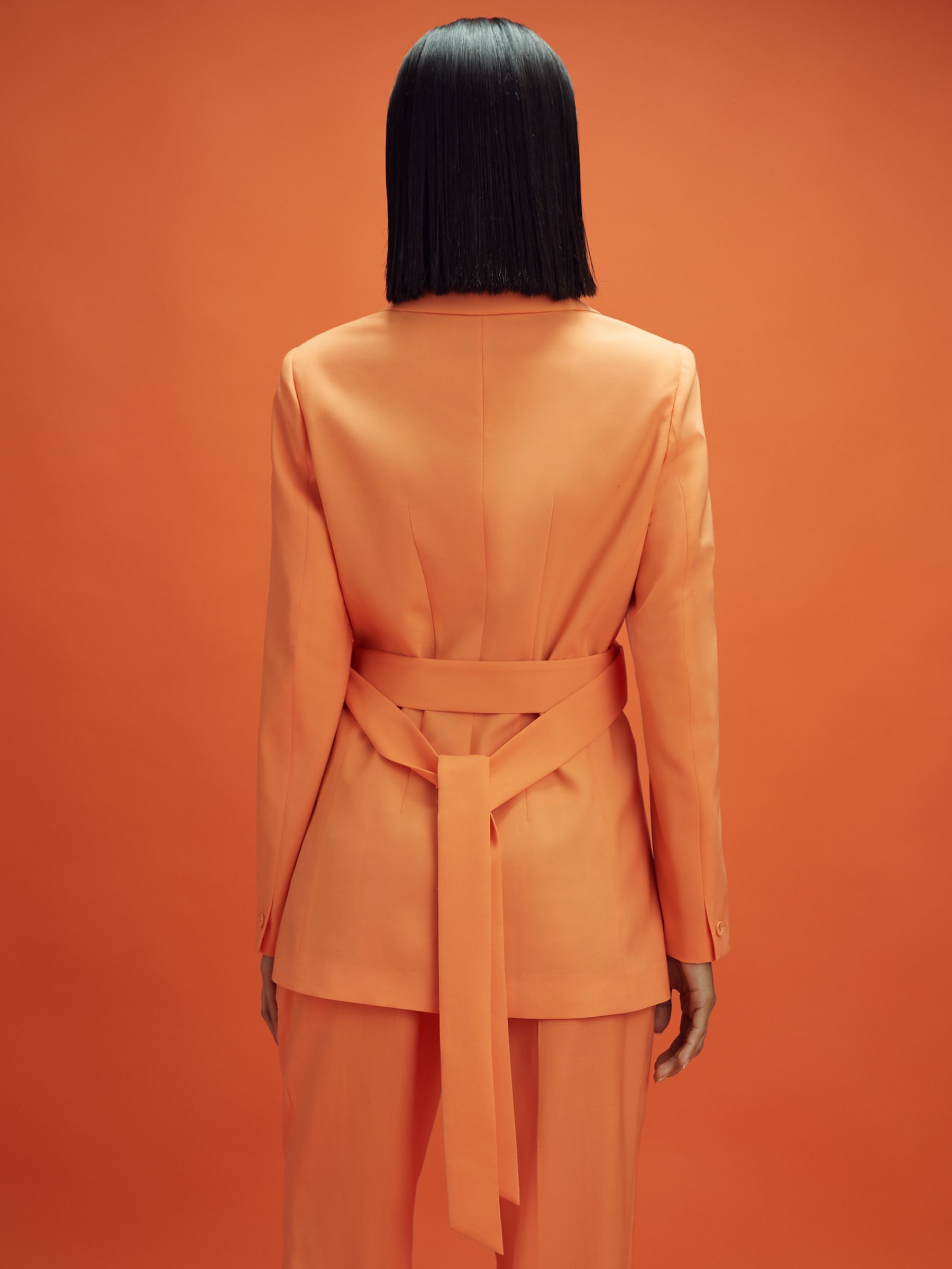 McLaren F1 Belted Single Breasted Blazer in Papaya - Image 7 of 8